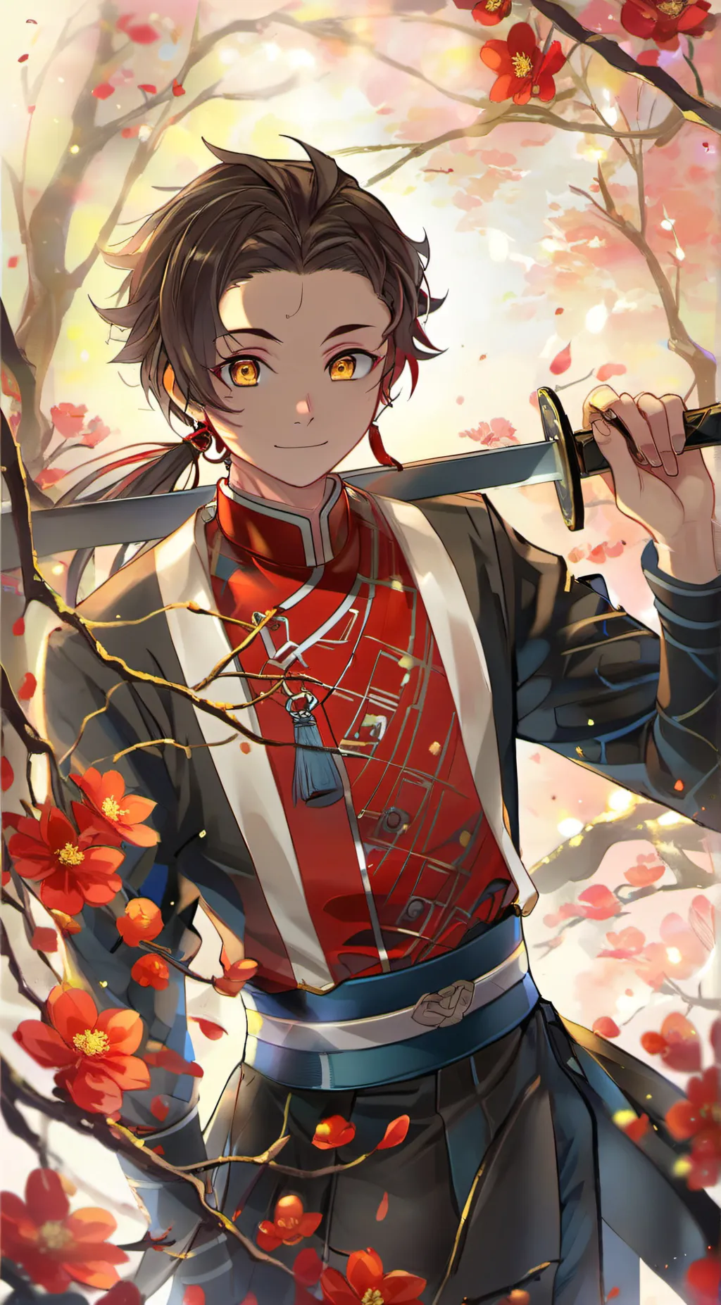 ai character: Tanjiro background