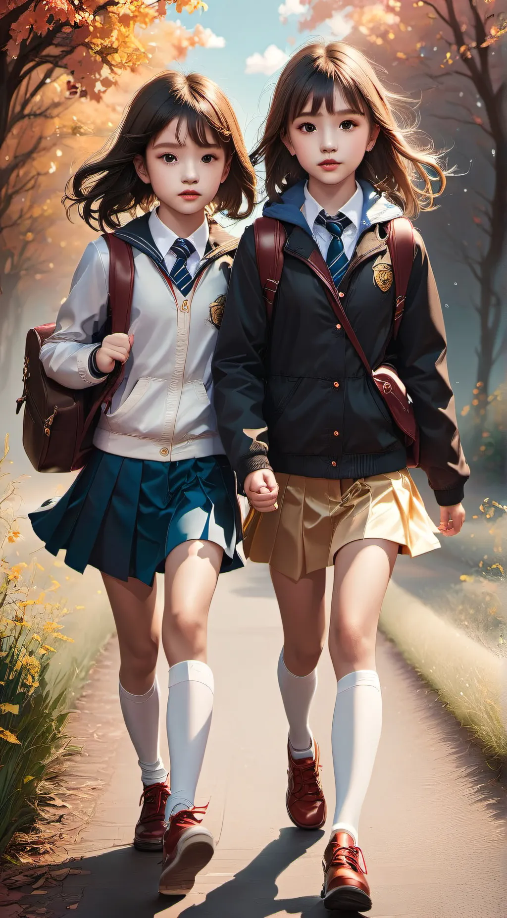 ai character: Sabrina & Sally  background