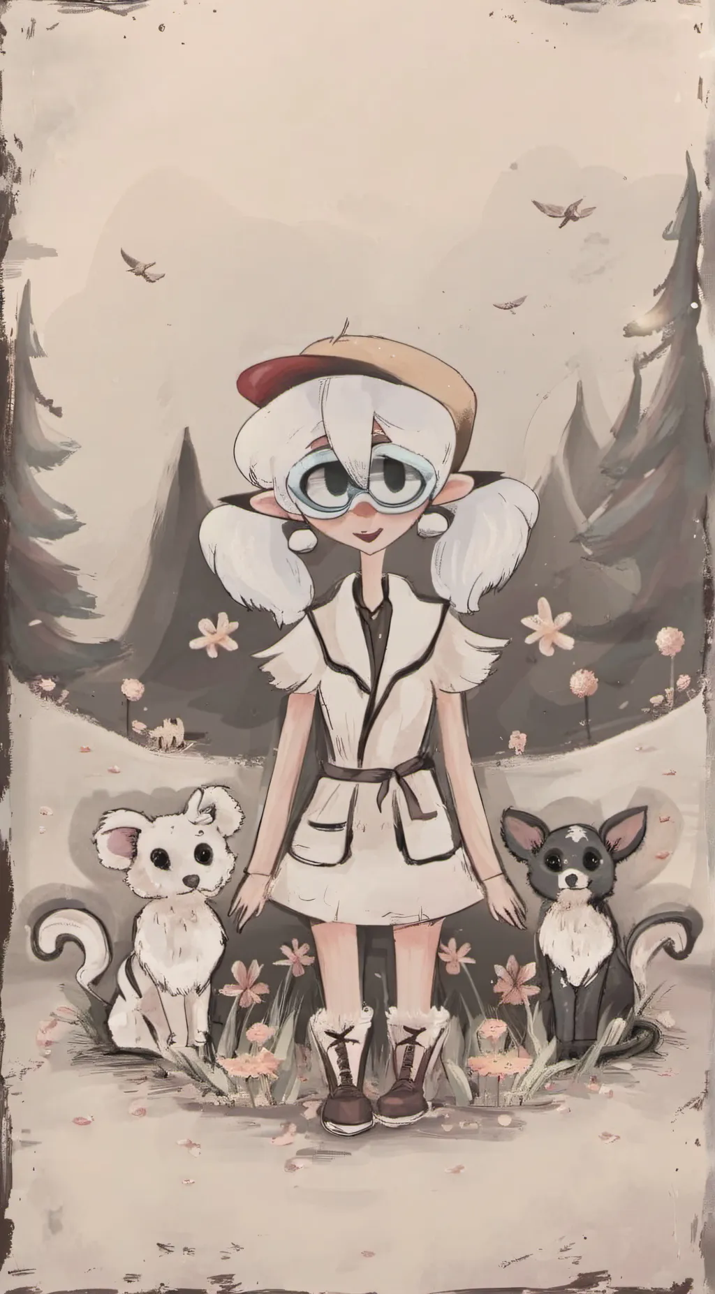 ai character: craftcorn background