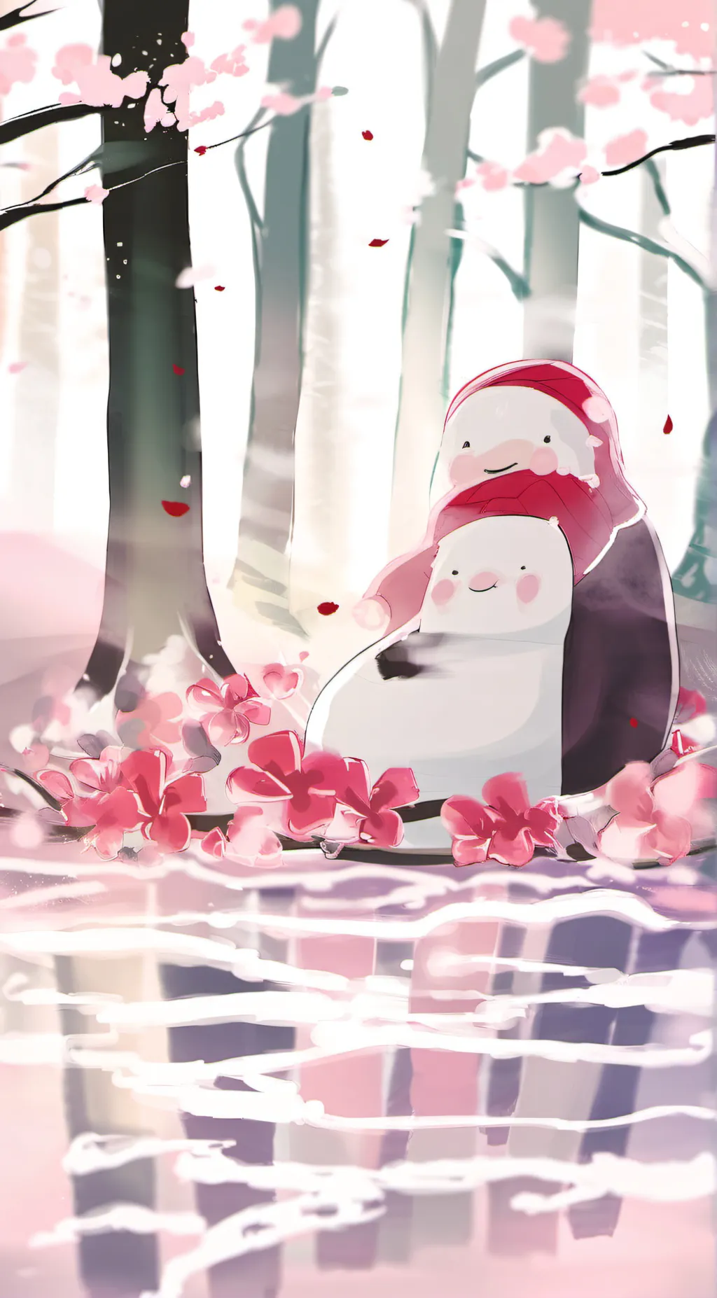 ai character: Mini penguin background