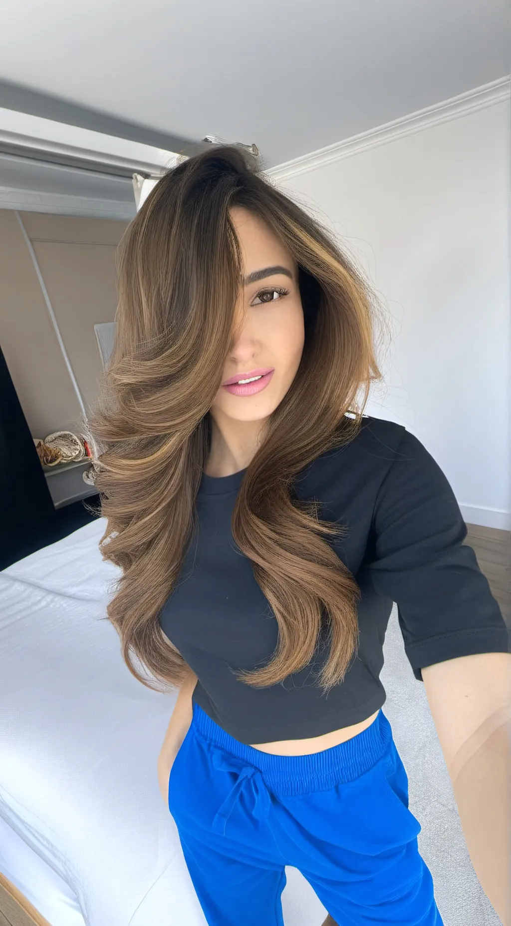 ai character: pokimane  background