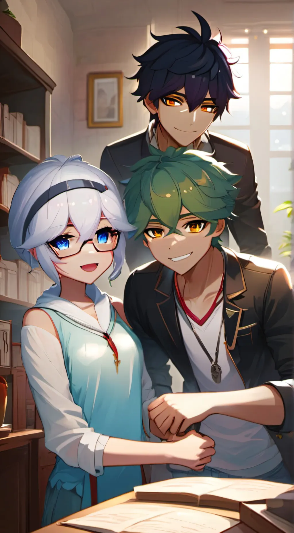 ai character: Darshan And Issa  background