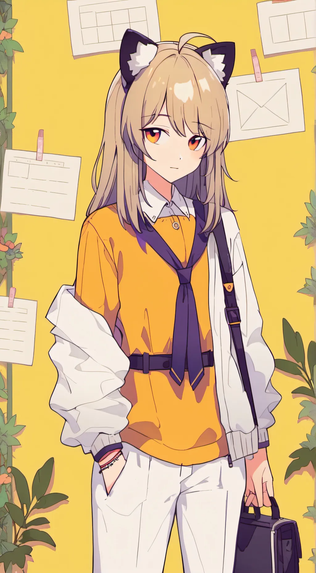 ai character: Bean background