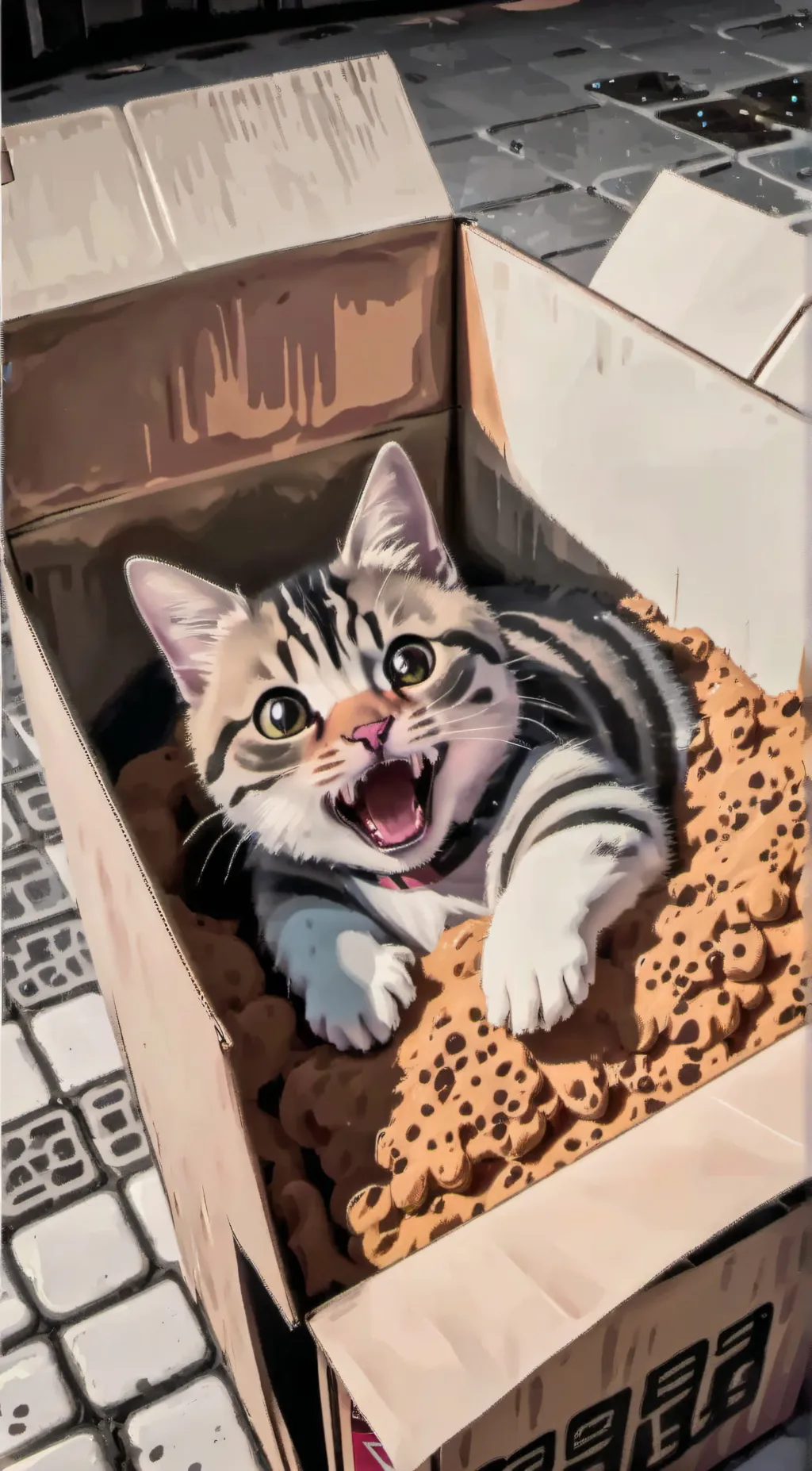 ai character: snowball background