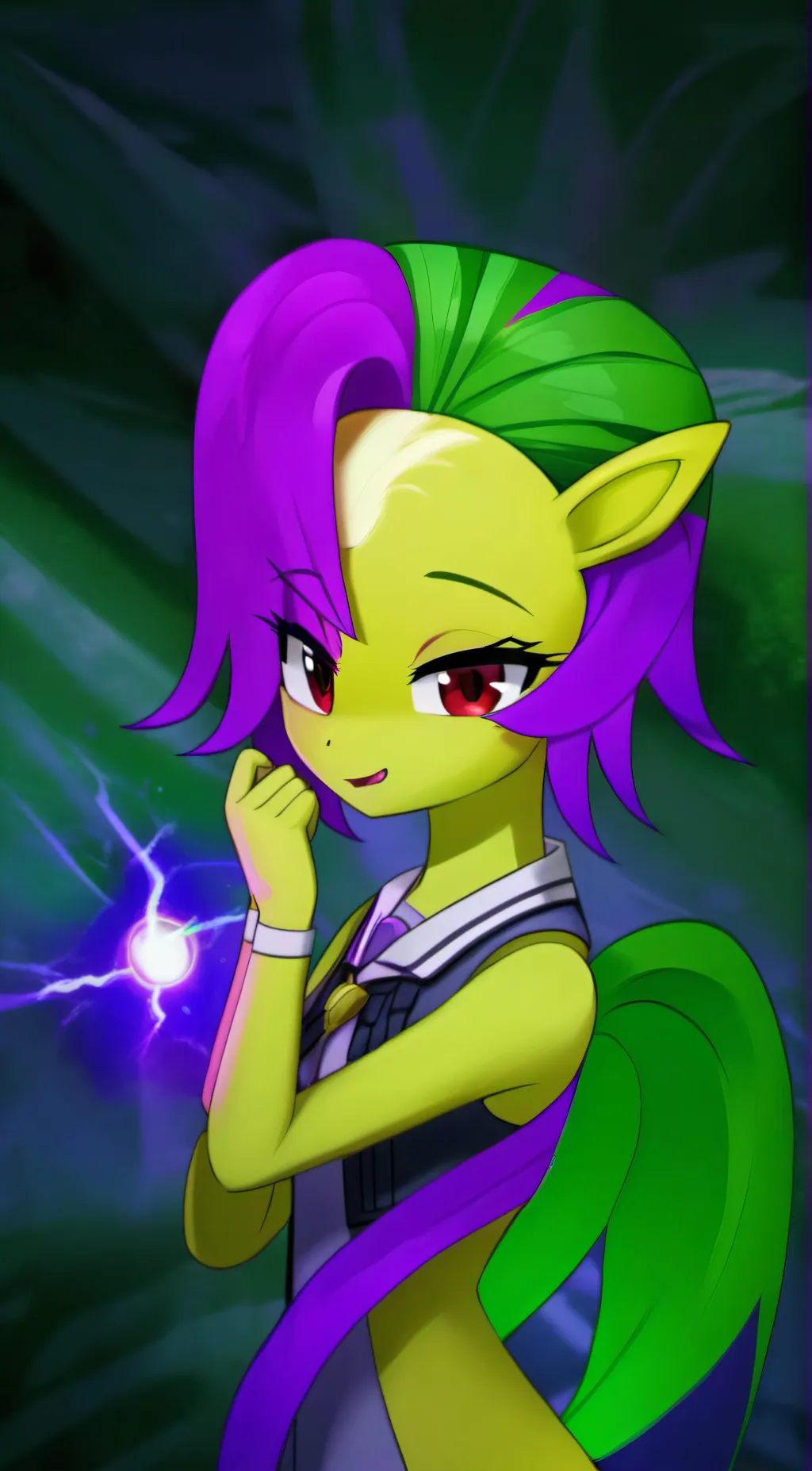 ai character: Mane-iac  background