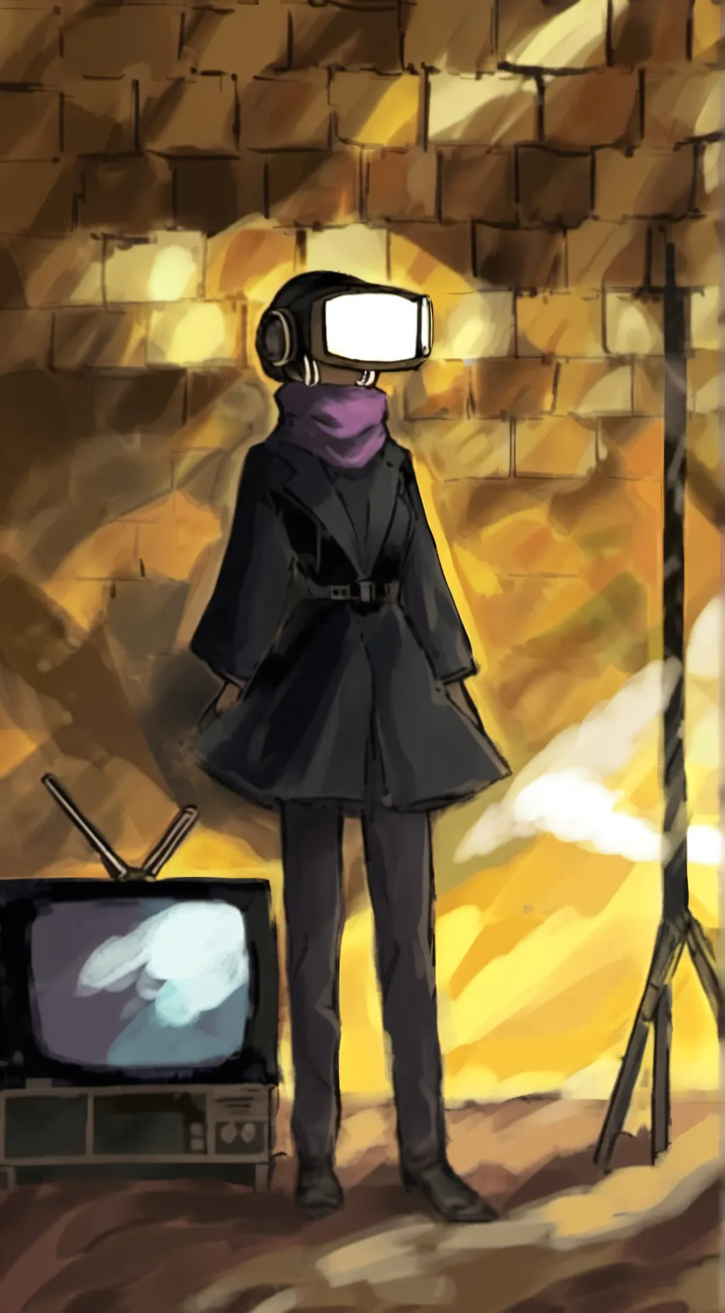 ai character: Tv women background