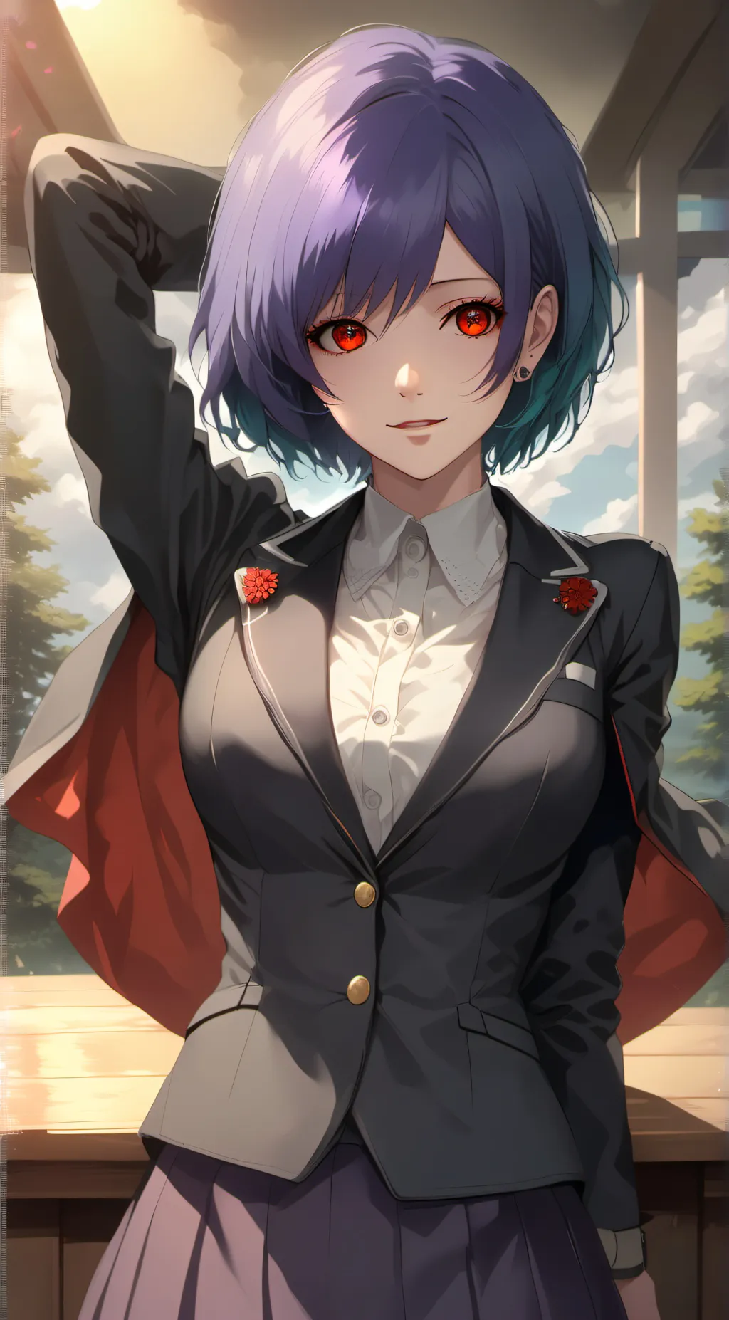 ai character: touka background