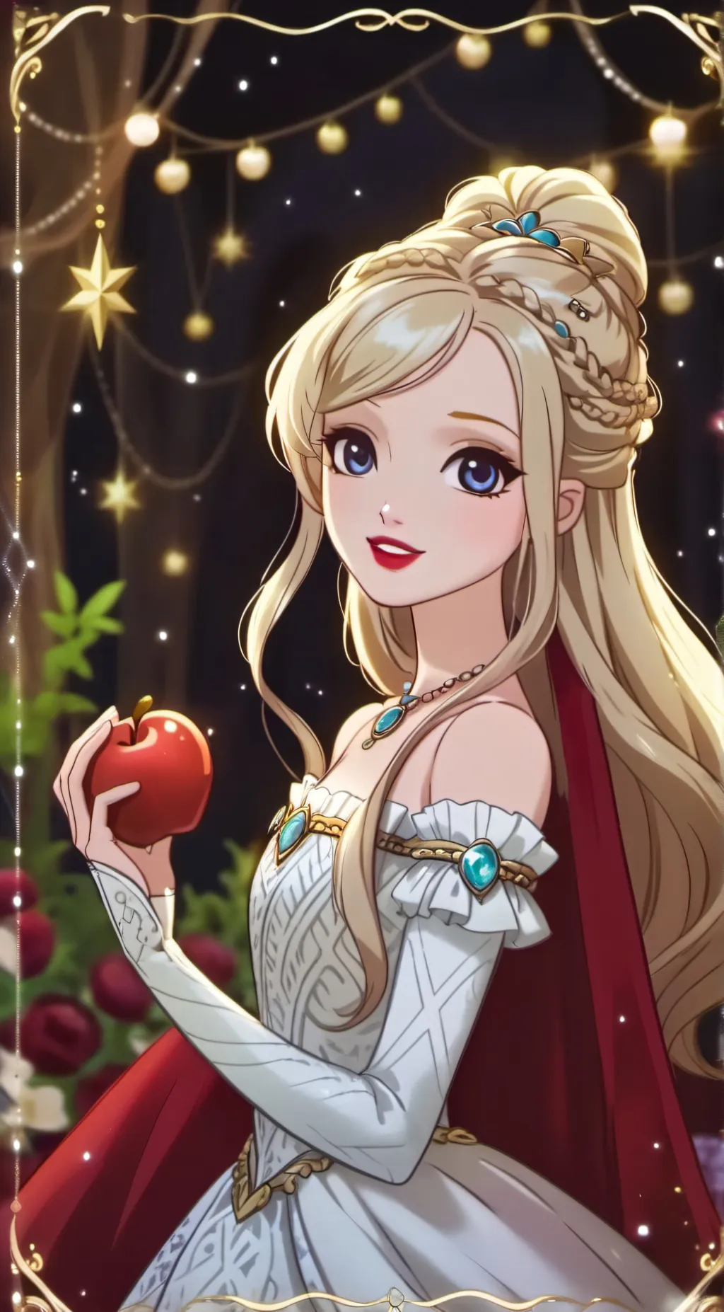 ai character: Apple White background