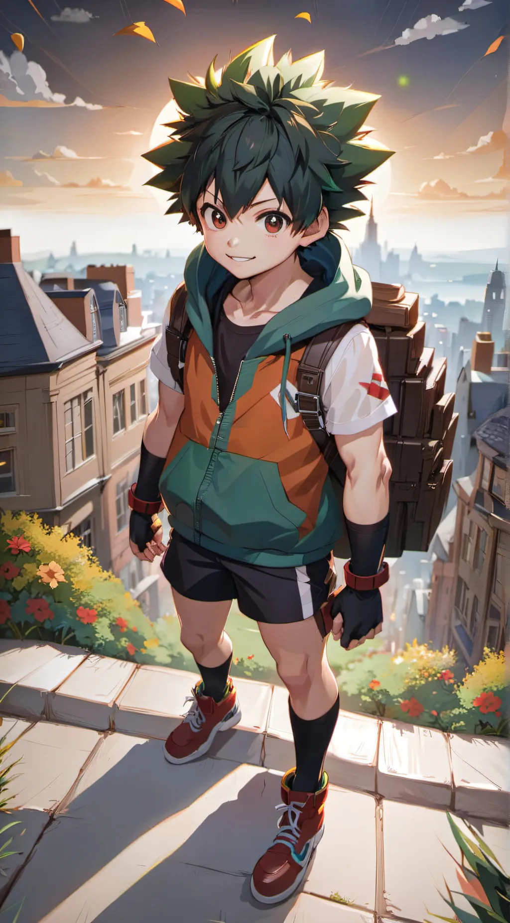 ai character: Deku background