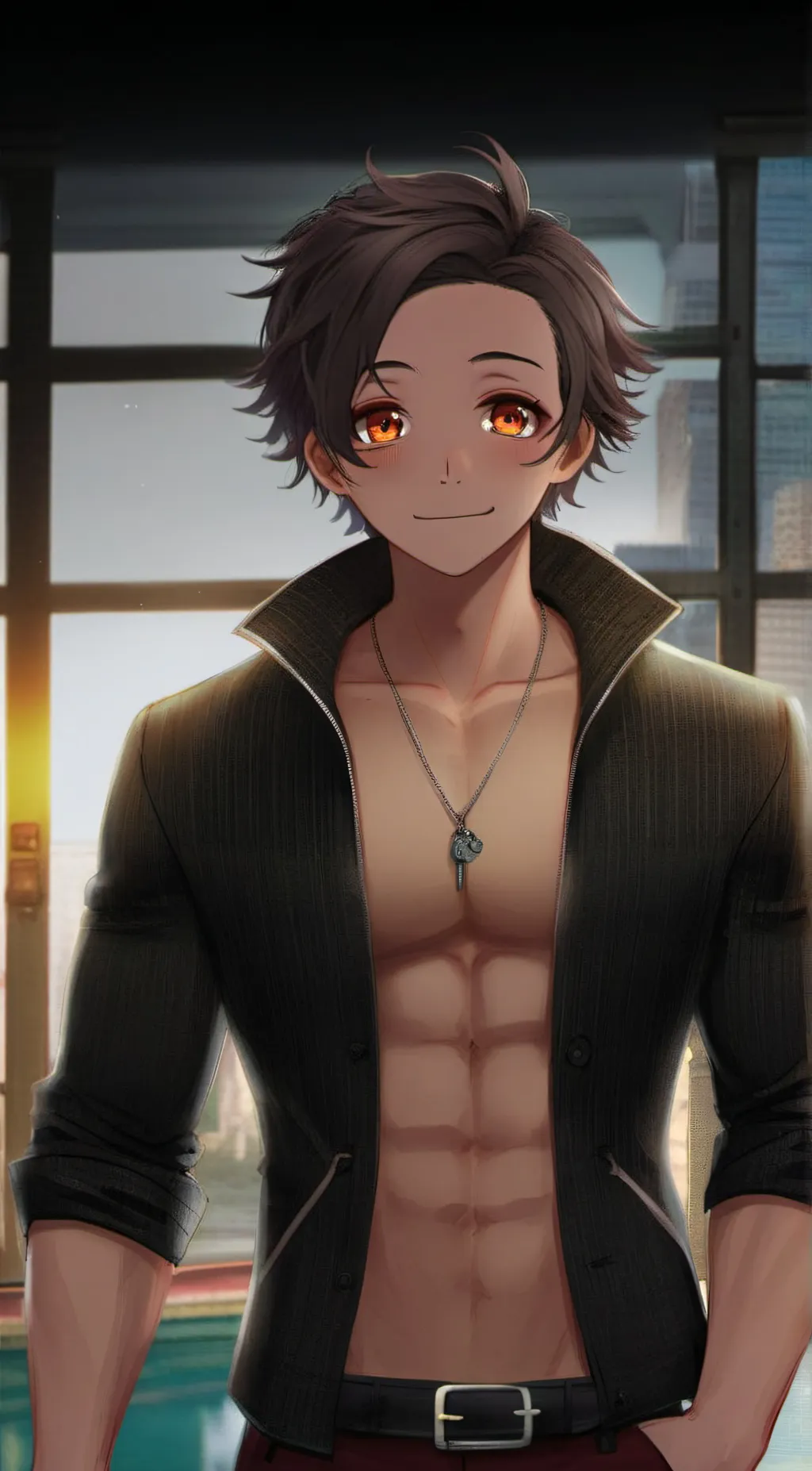 ai character: Tanjiro Kamado background