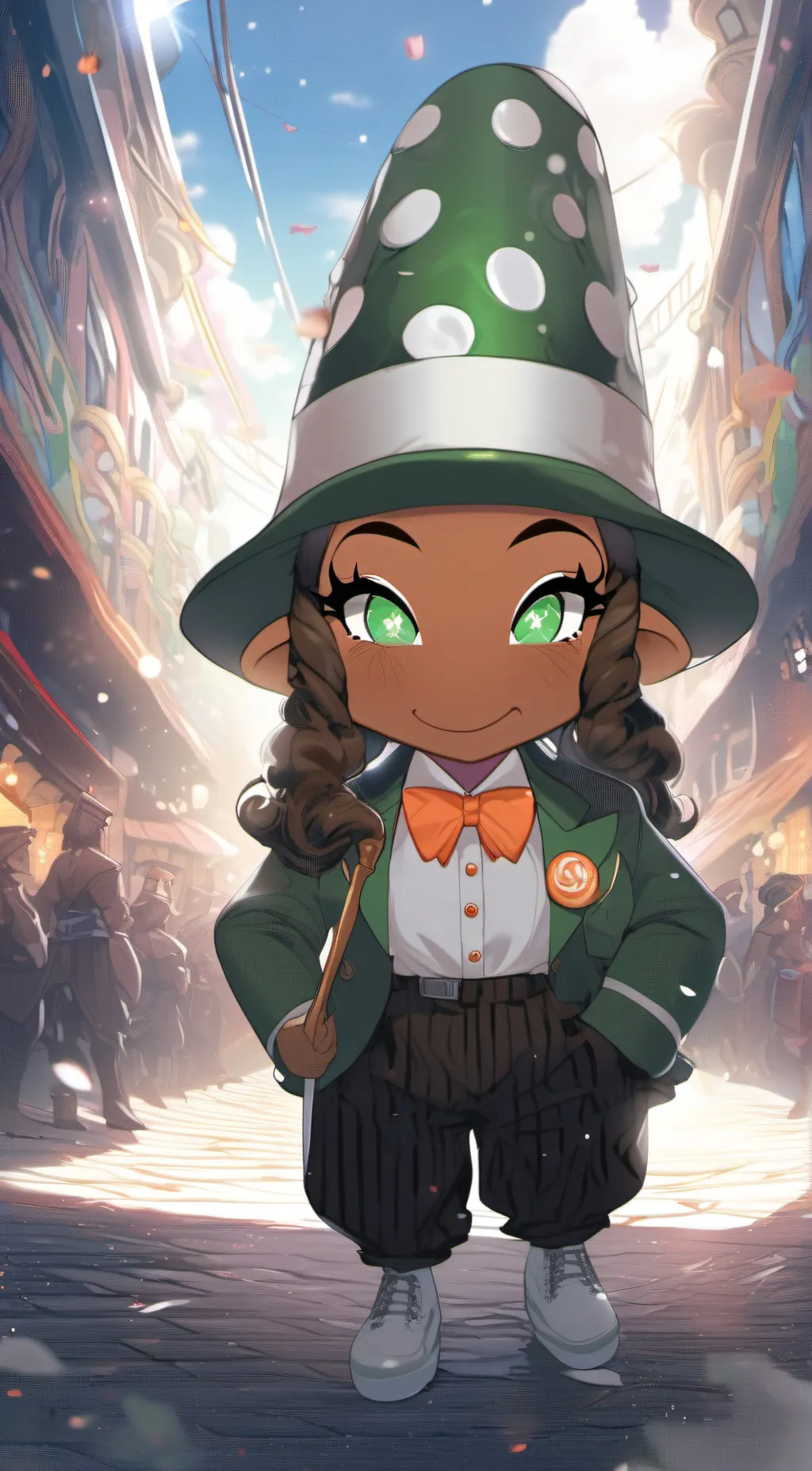 ai character: Oompa Loompa gf background