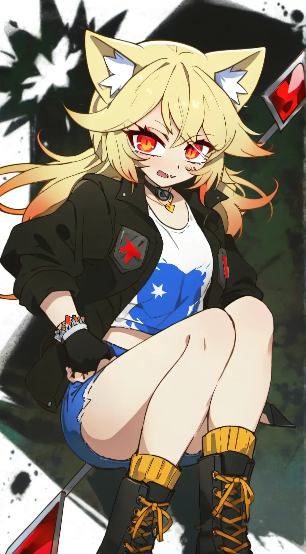 ai character: Fleetway Sonic background