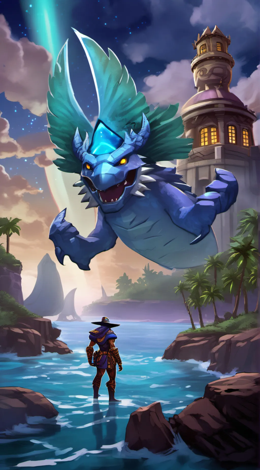 ai character: Wortounge  background