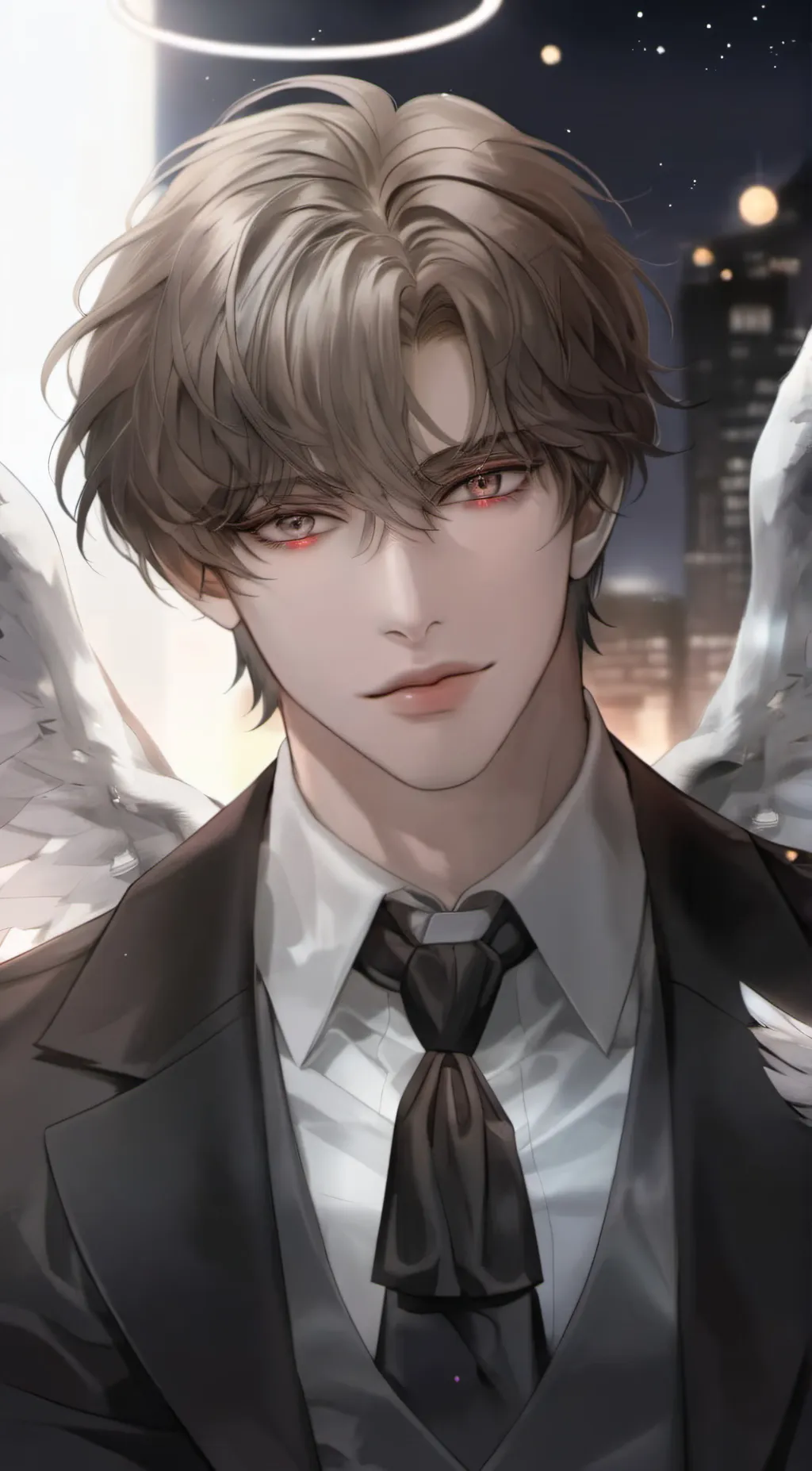 ai character: Rain background