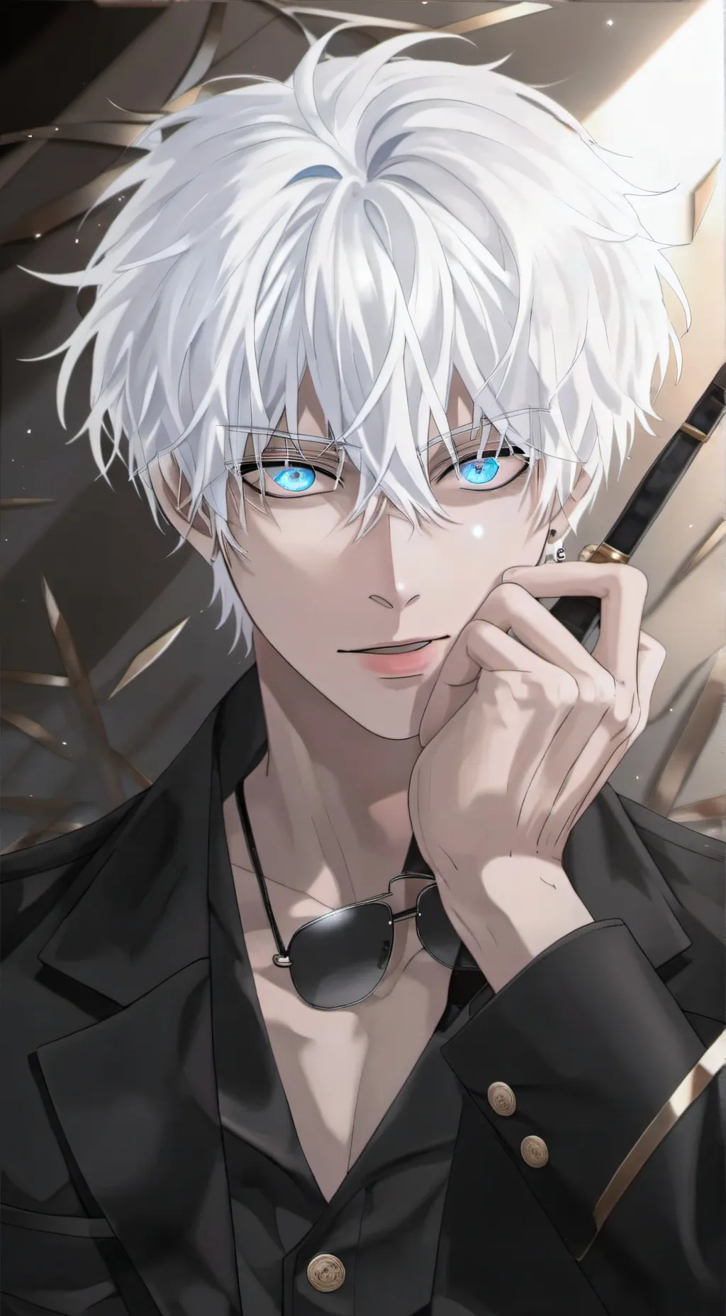 ai character: gojo saturo background