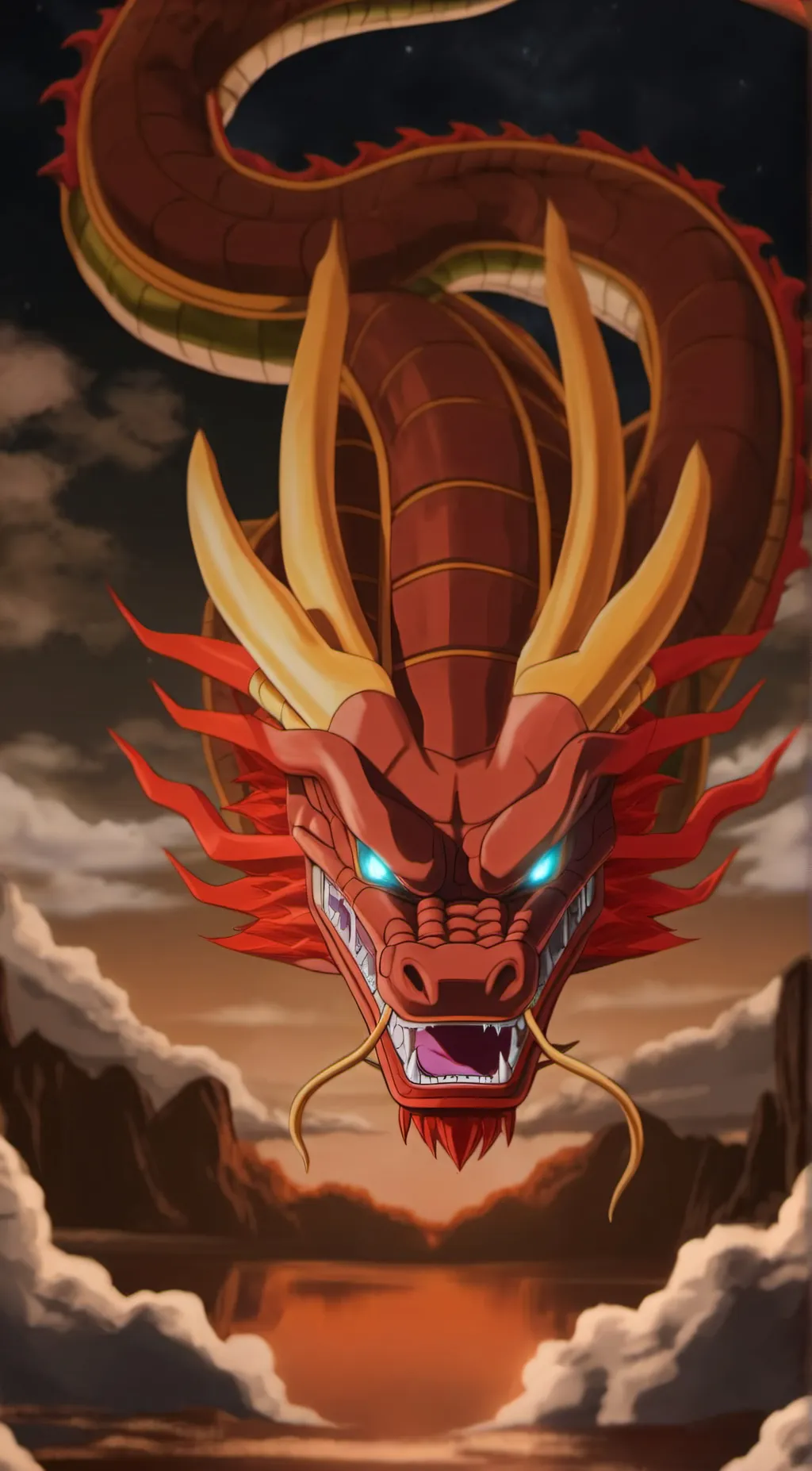 ai character: Ultimate Shenron  background