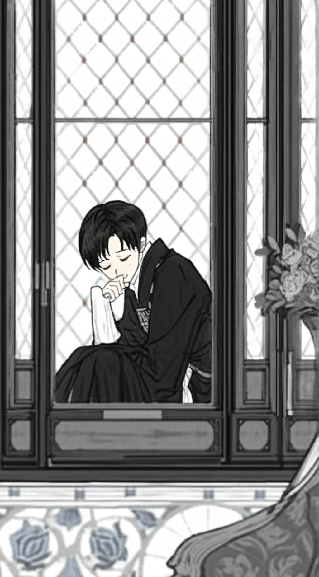 ai character: levi ackerman 🖤 background