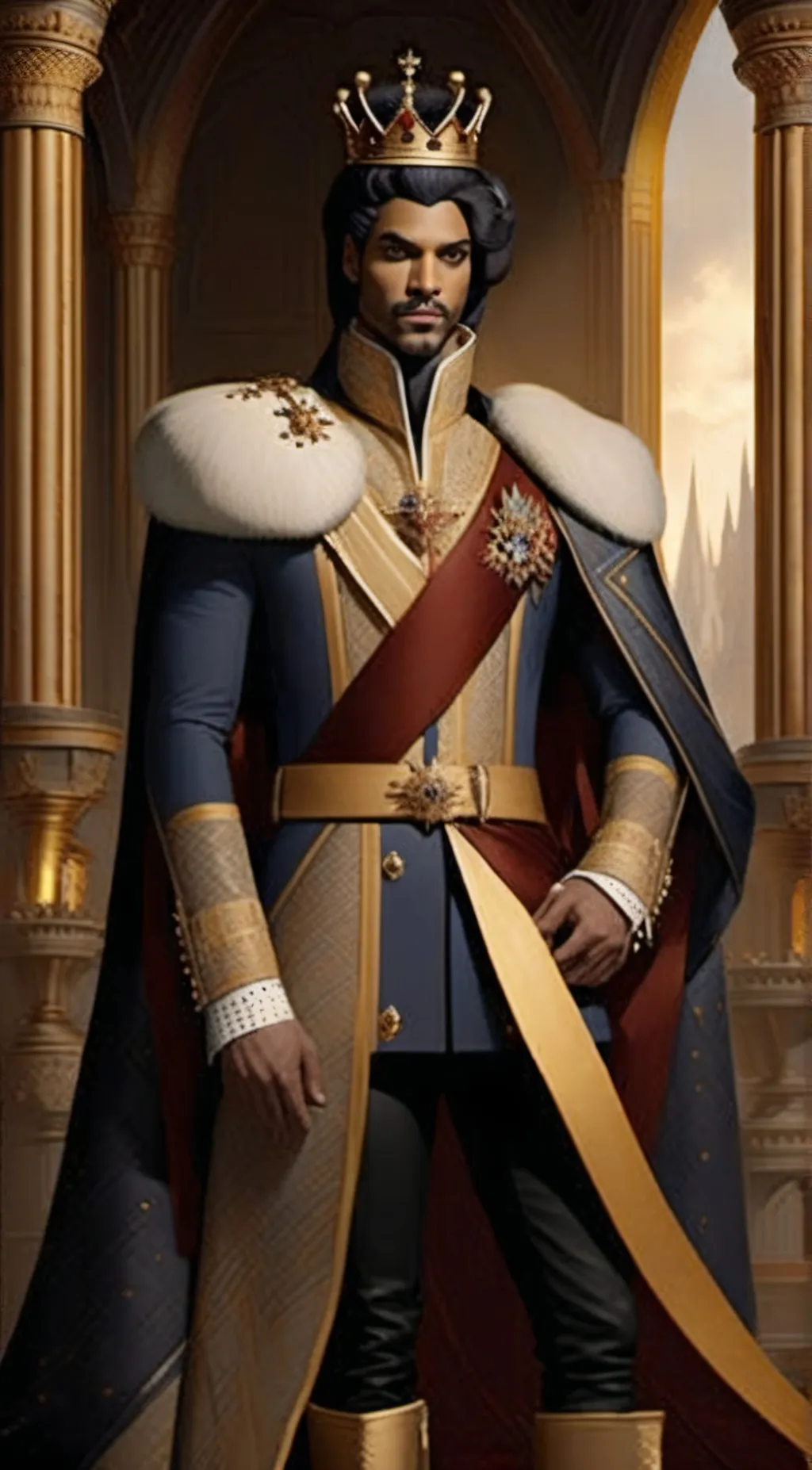 ai character: Prince Ethan  background