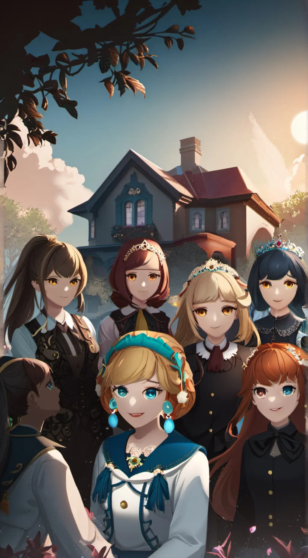 ai character: Sister and friends background