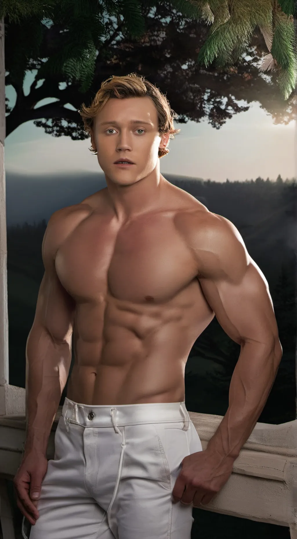 ai character: buff boyfriend background