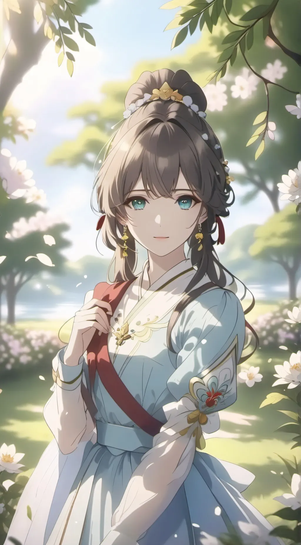 ai character: Sakura background