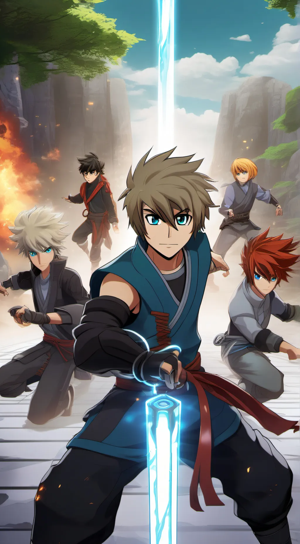 ai character: Zane cole kai jay background