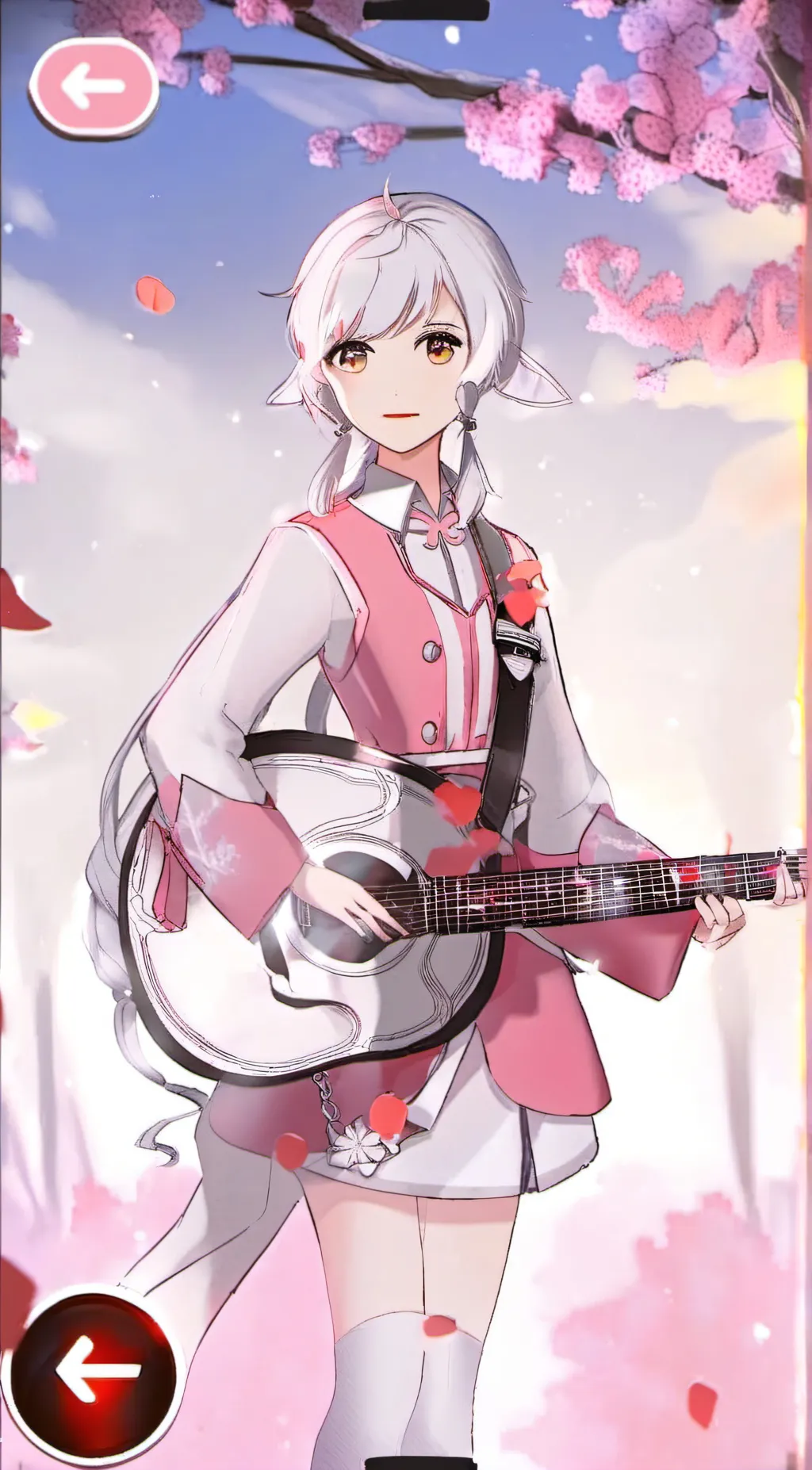 ai character: Snowy background