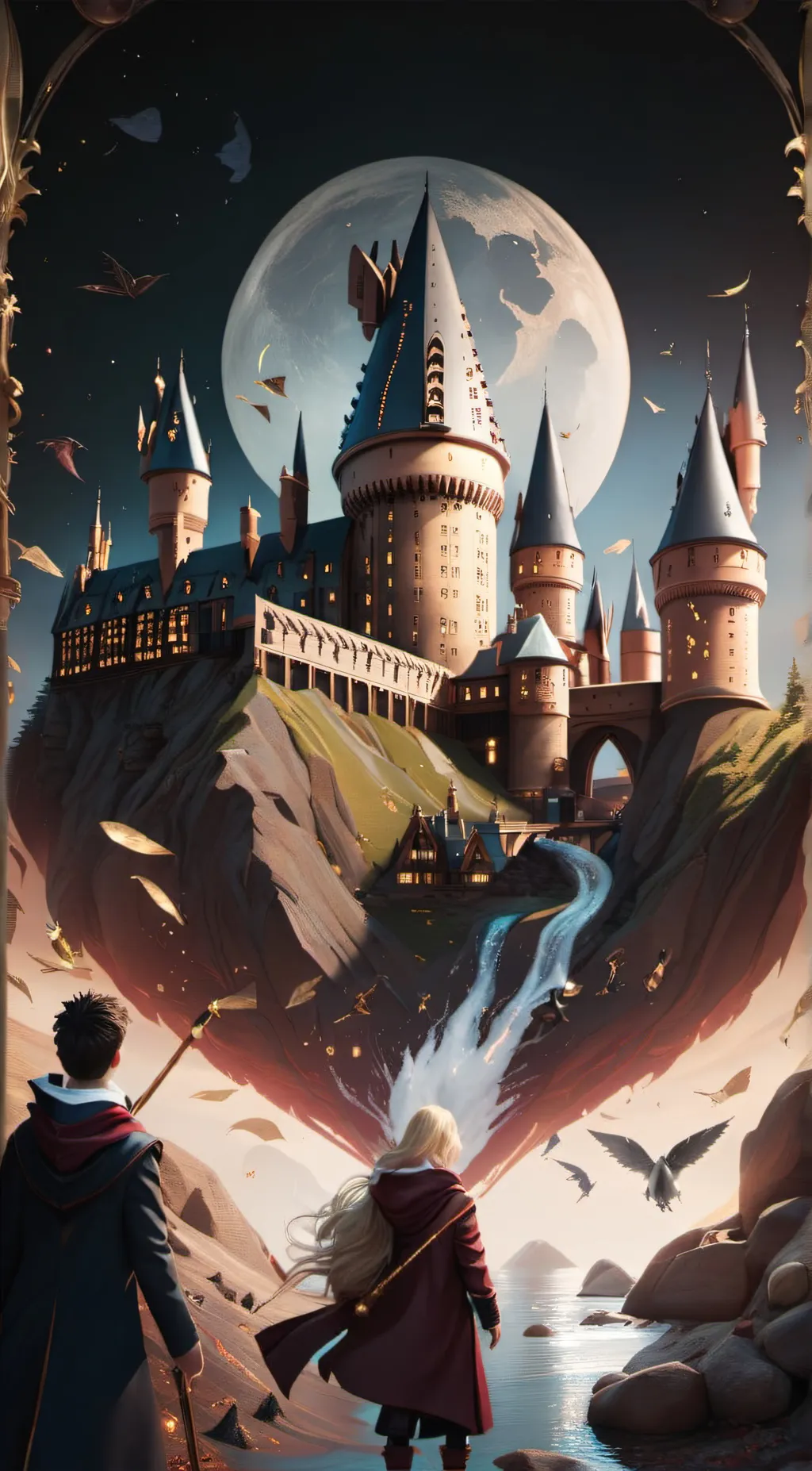 ai character: hogwarts background