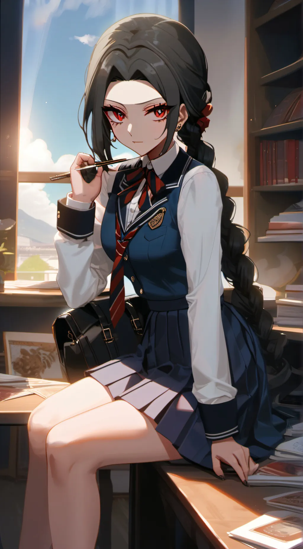 ai character: luna background