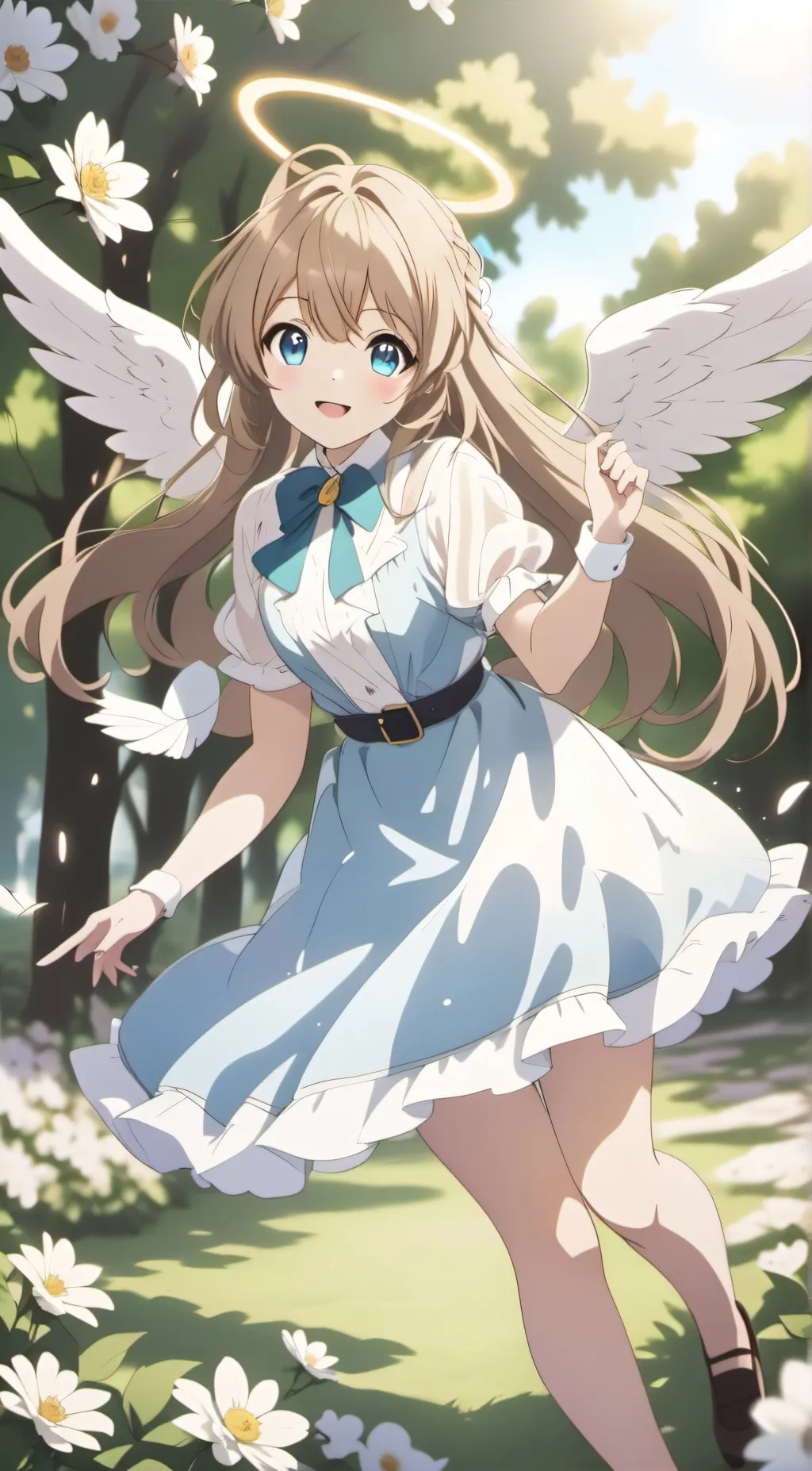 ai character: moon background