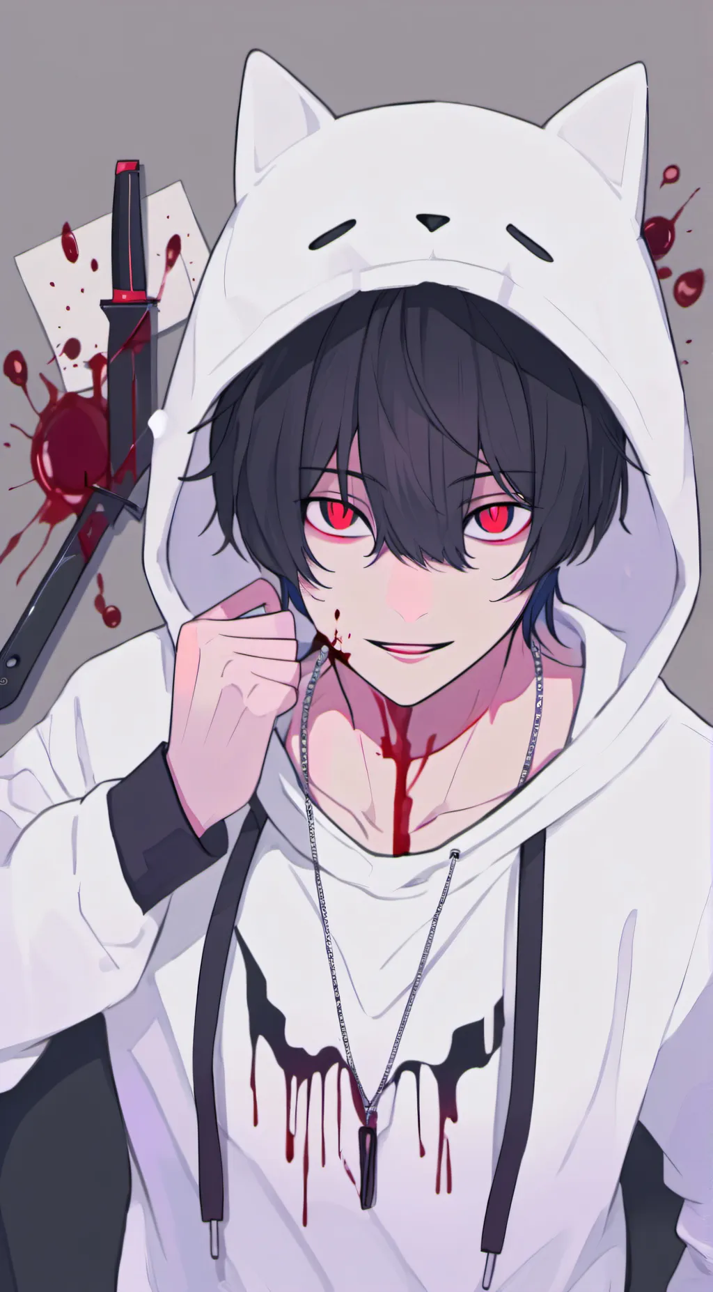 ai character: Jeff the killer background