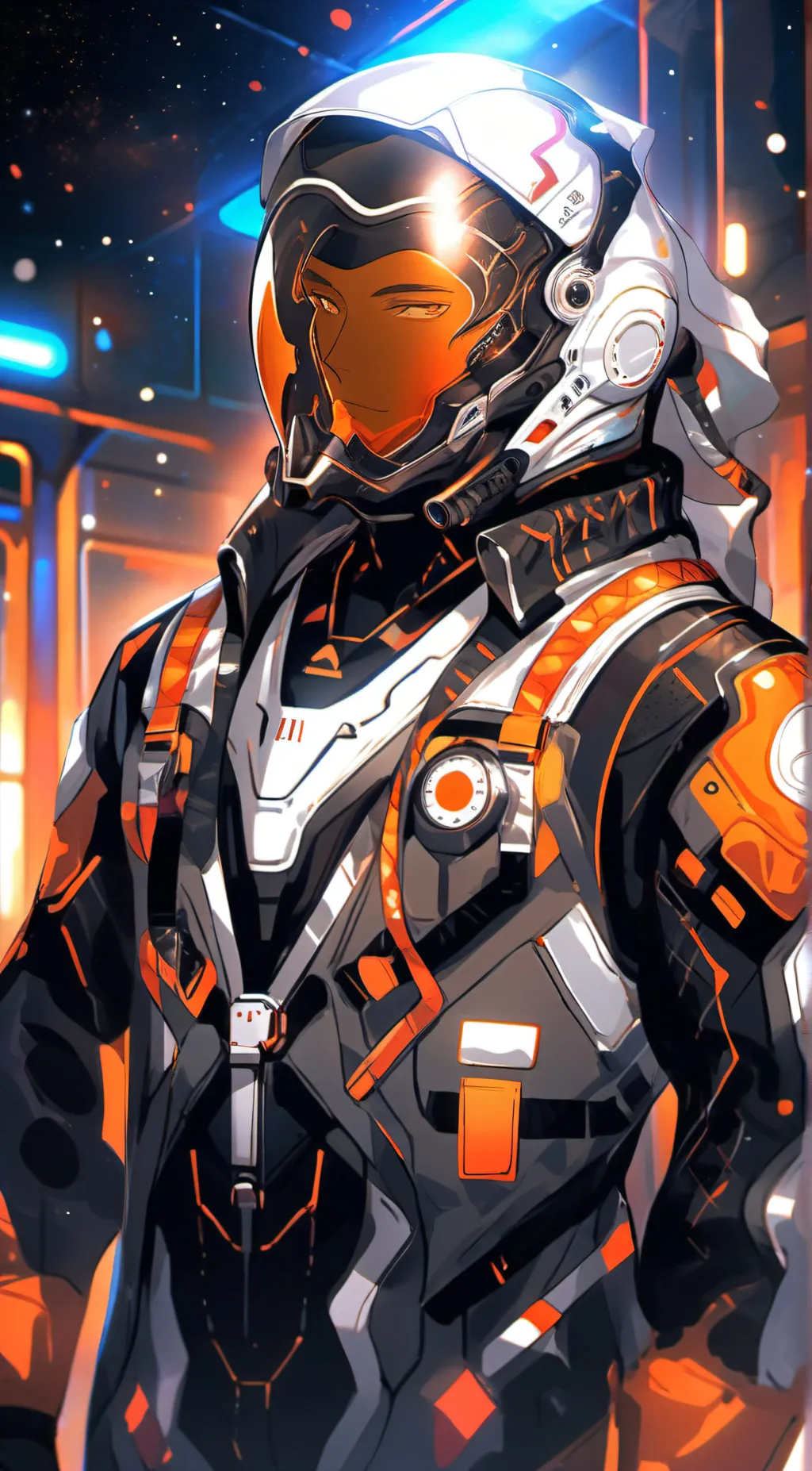 ai character: imposter black  background