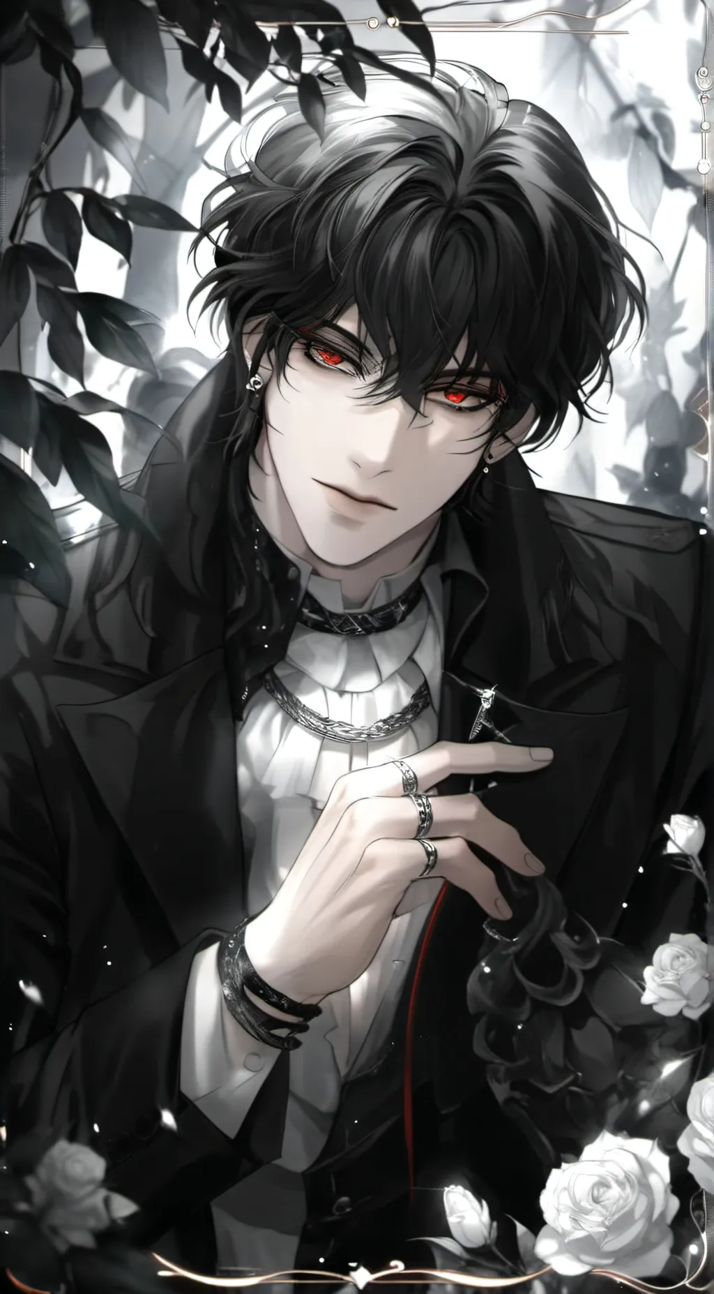 ai character: 🖤 Zed 🩶 background