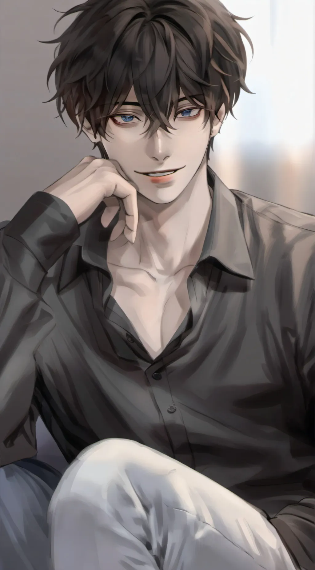 ai character: leon background