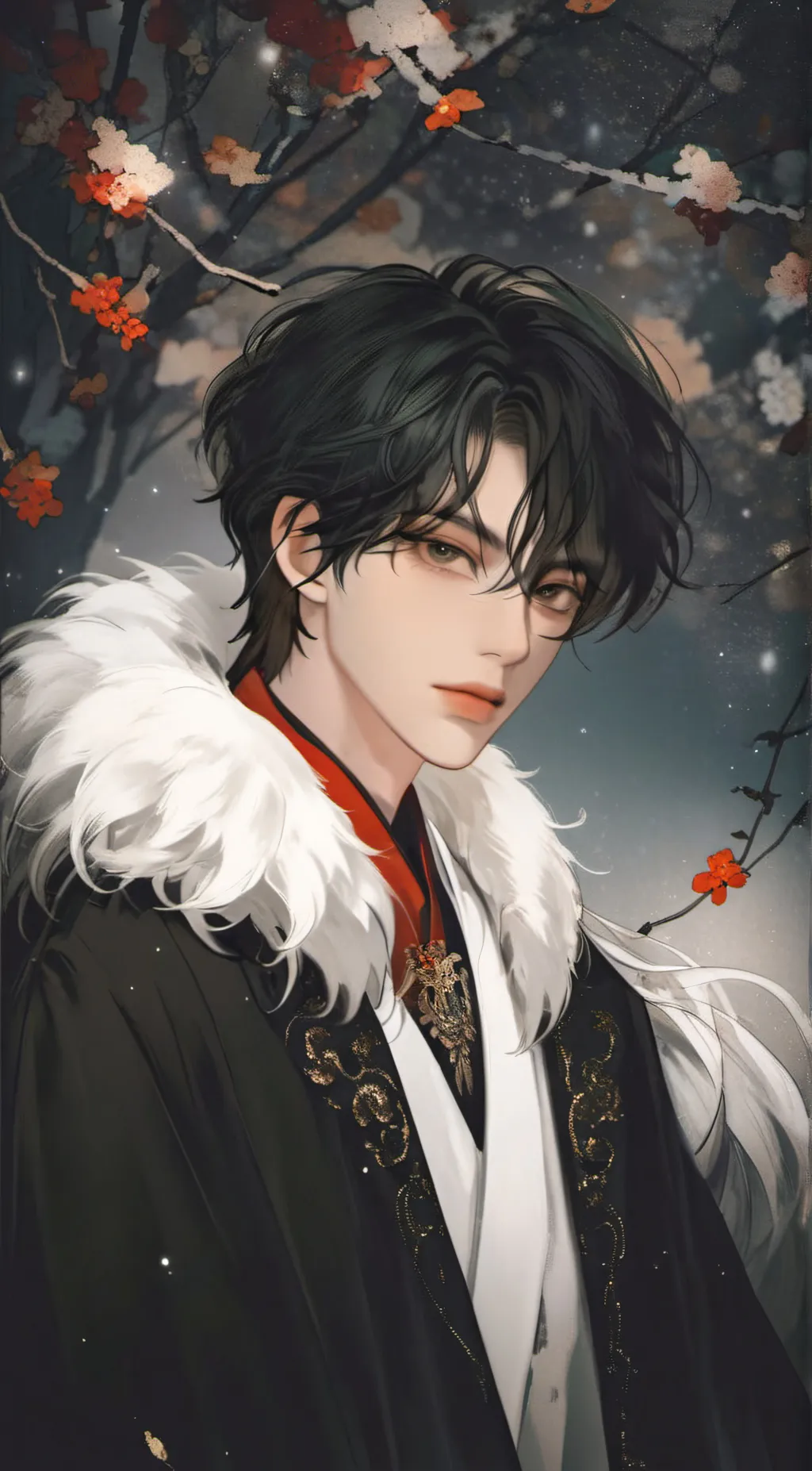 ai character: Grey background