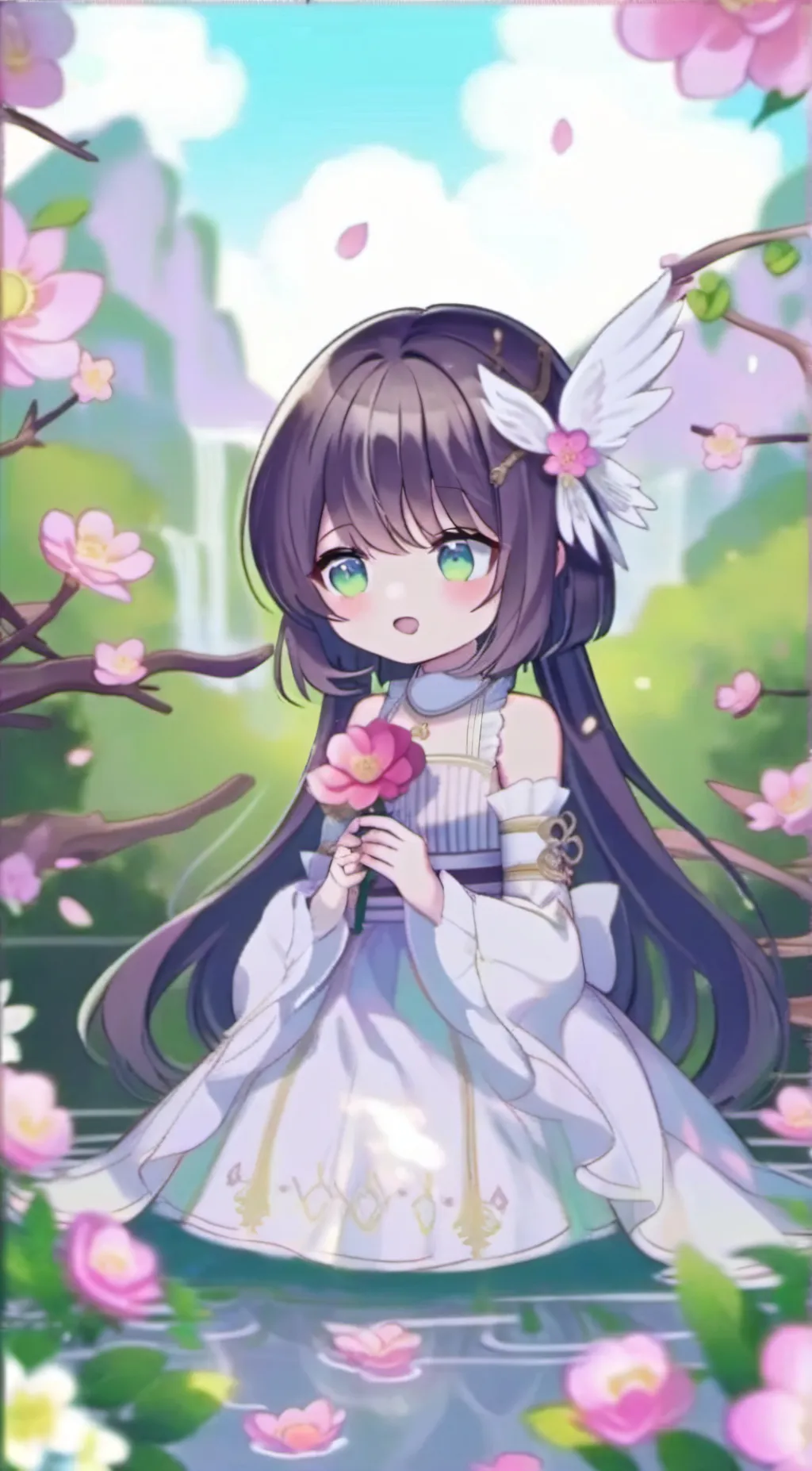 ai character: Rain background