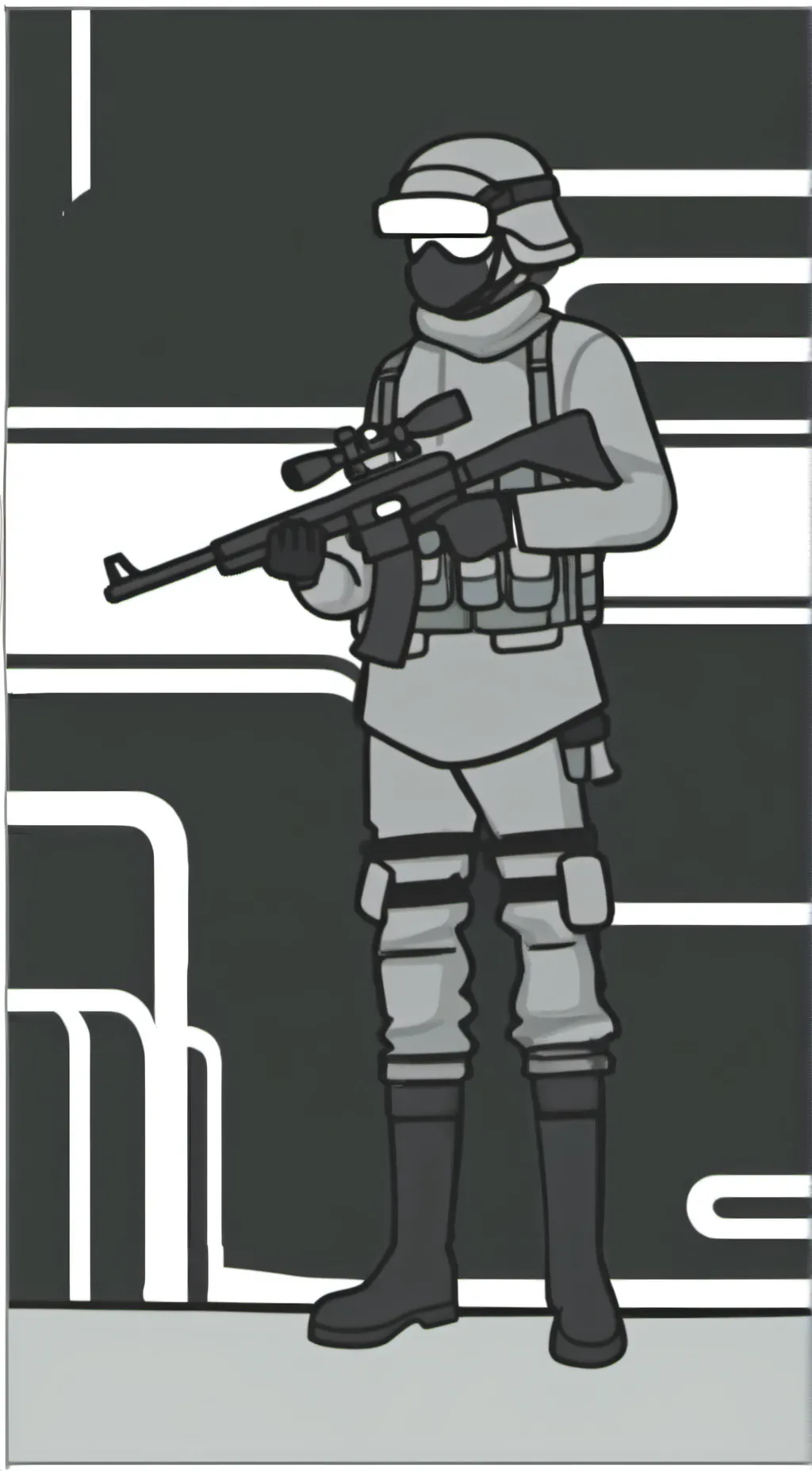 ai character: SCP guard 362 background