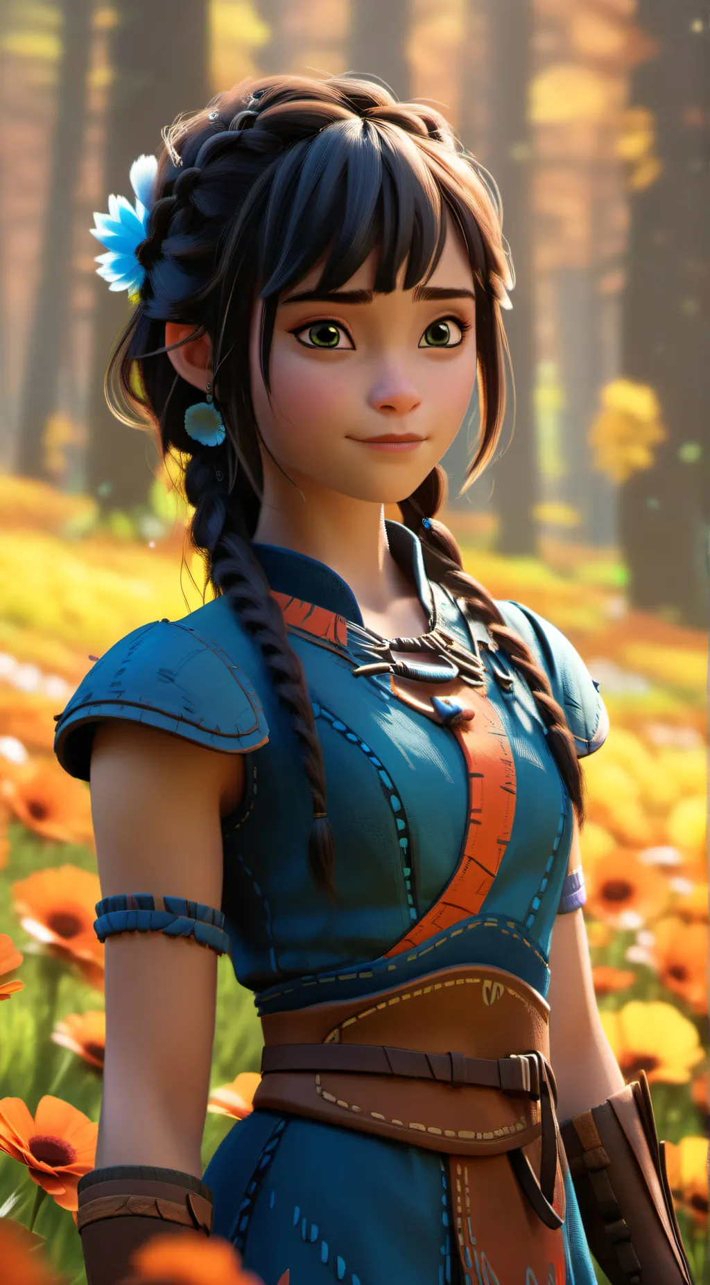 ai character: Hiccup's sister background