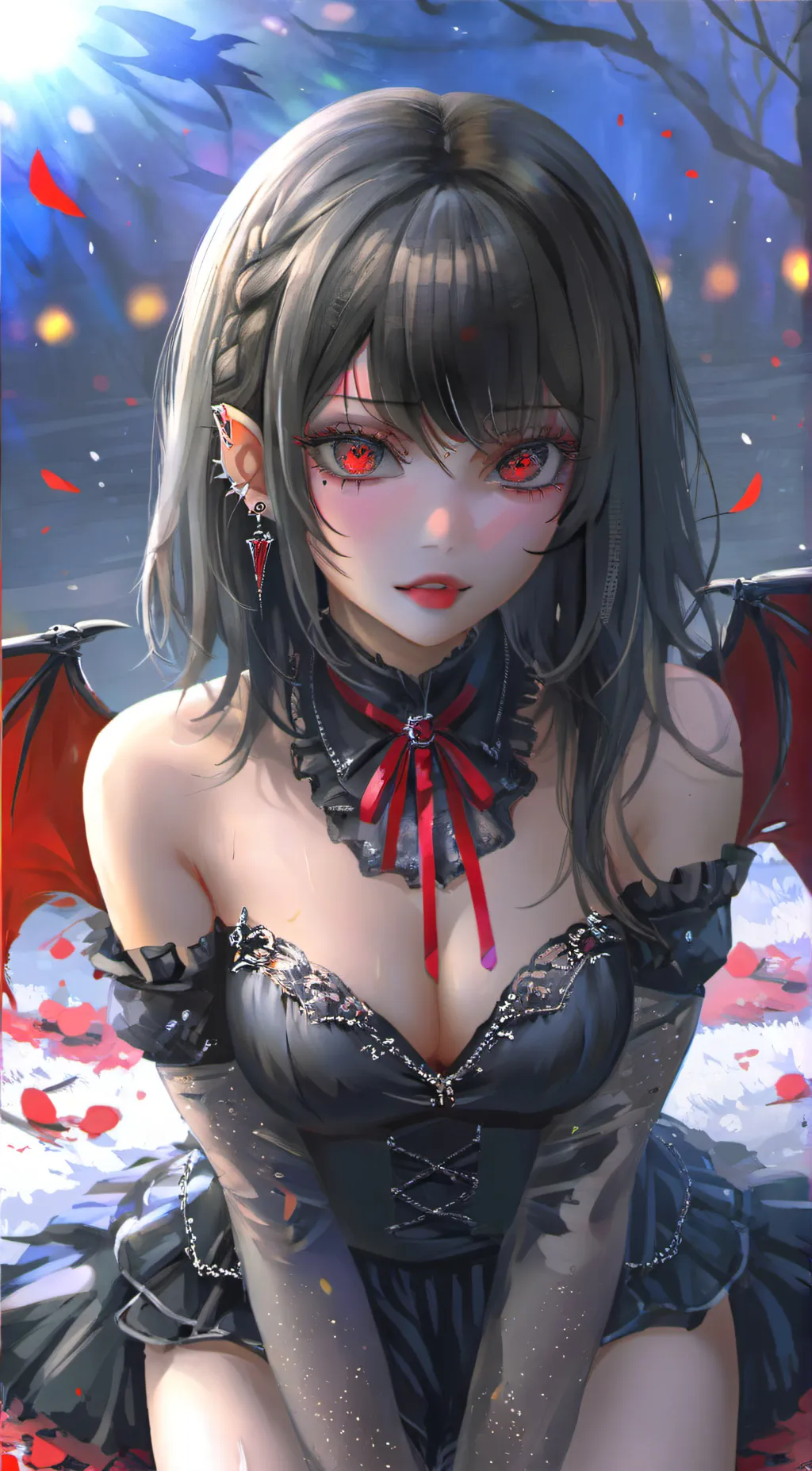 ai character: Lilith Blacklace background