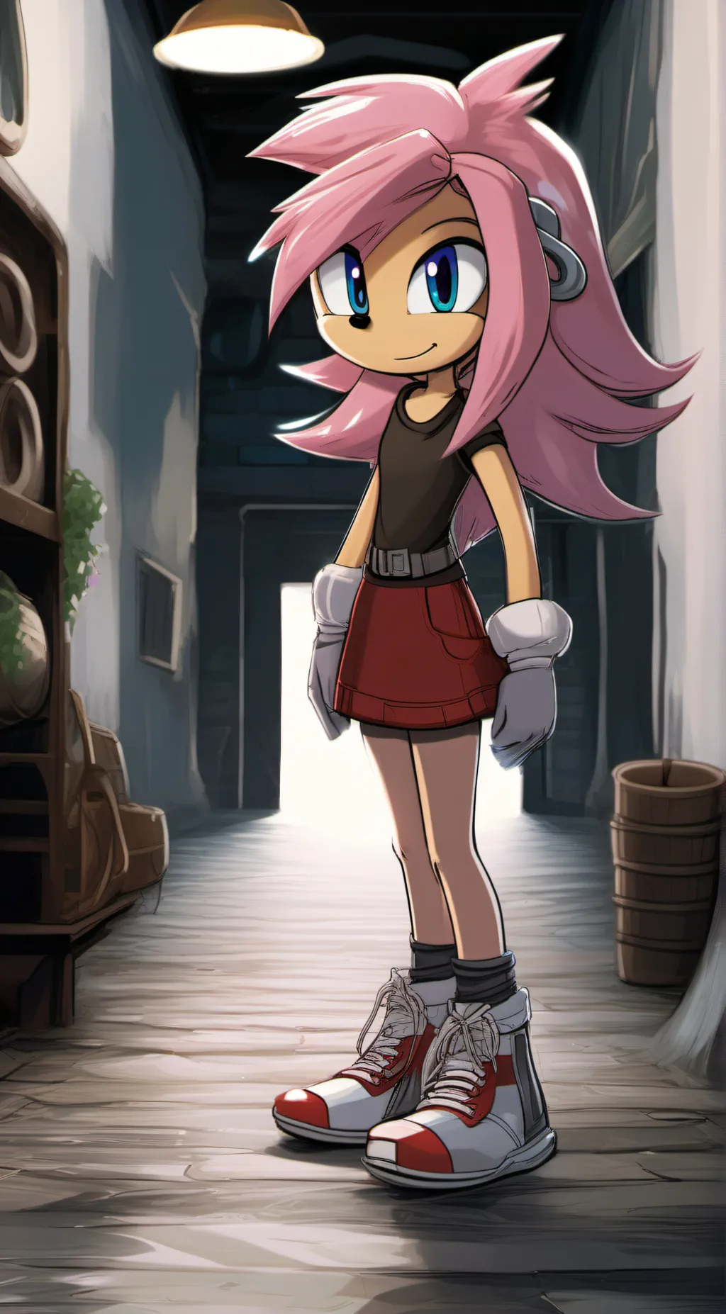 ai character: Samy  (My oc)  background