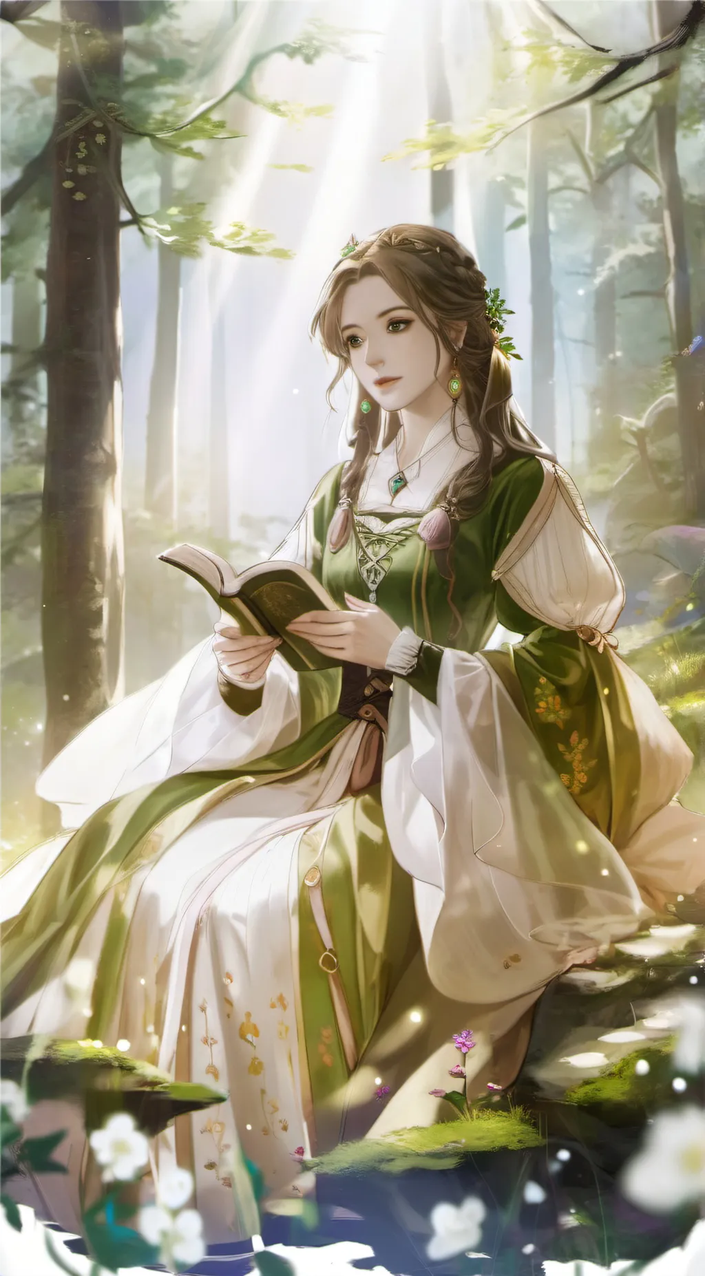 ai character: angelica  background