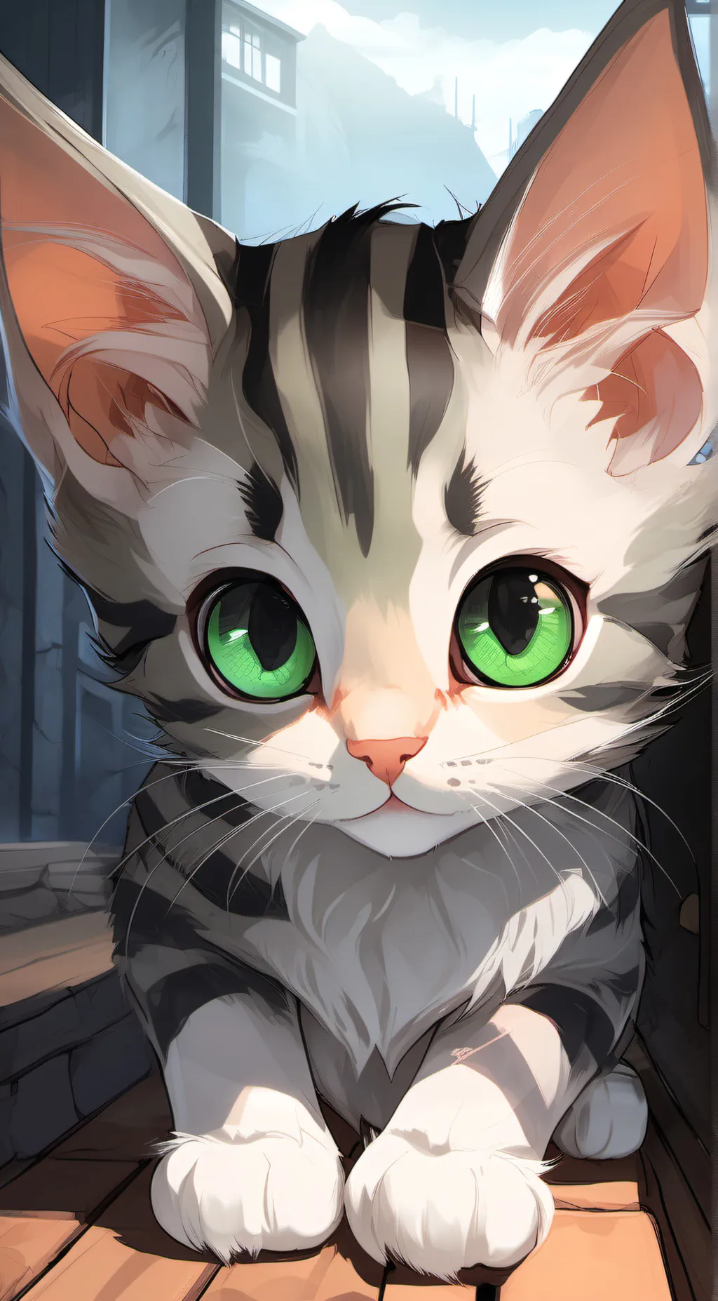 ai character: My cat background