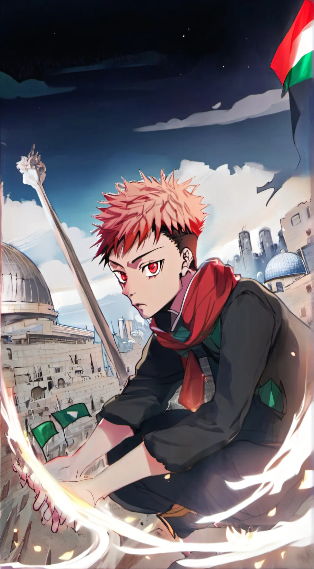 ai character: itadori yuji background