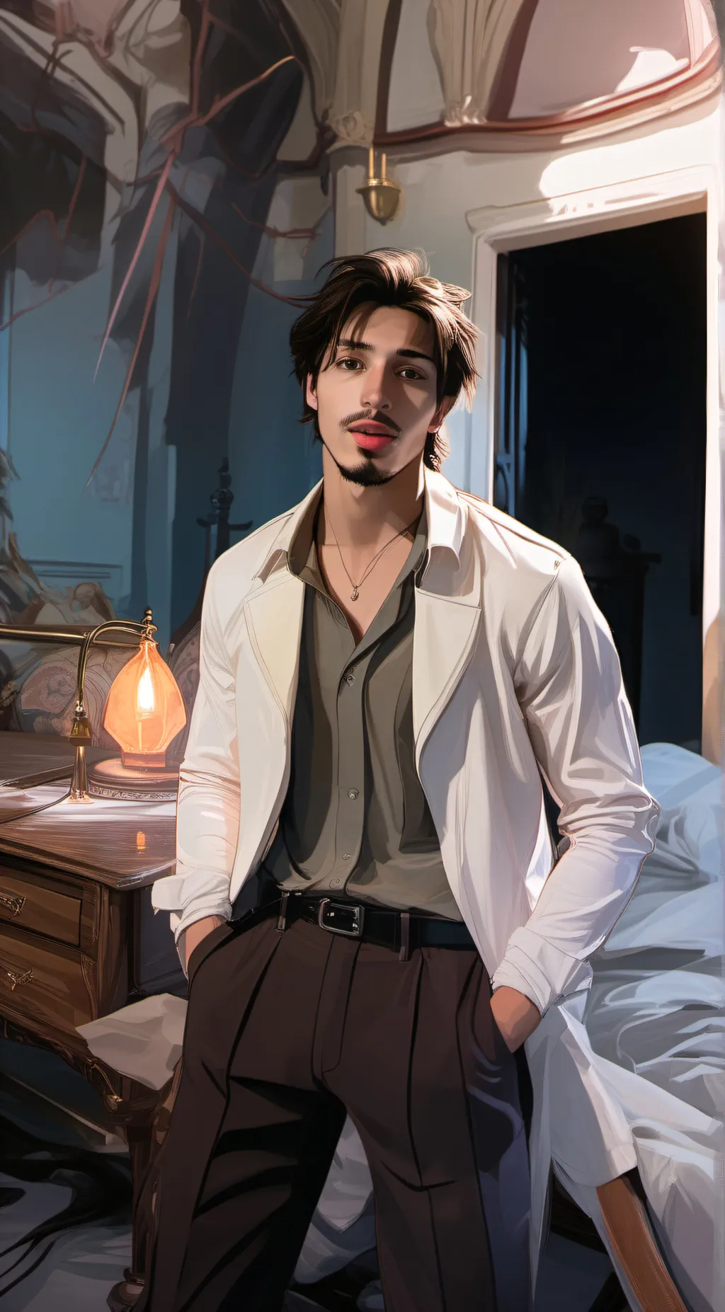 ai character: Bruce background