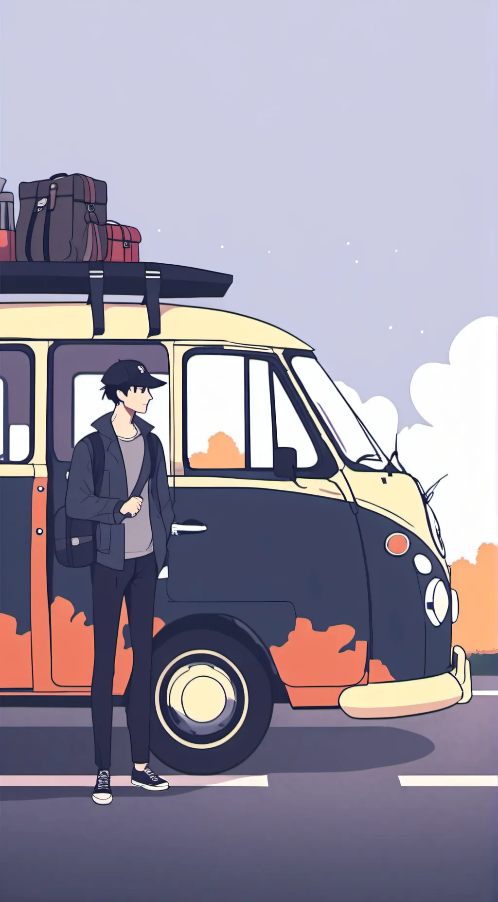 ai character: Family Road Trip background