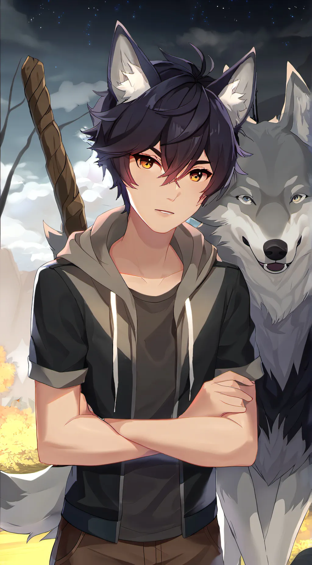 ai character: Masin. background