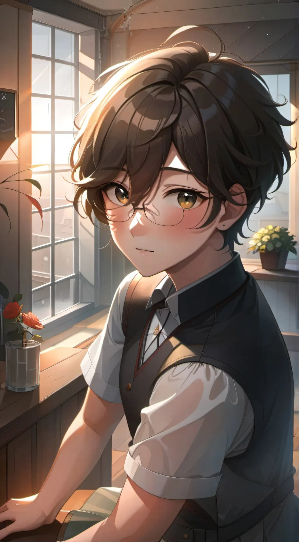 ai character: Andie🤎 background