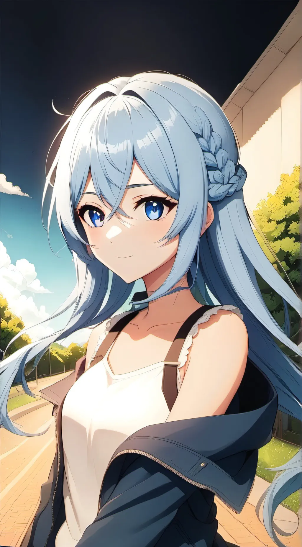 ai character: Katie  background