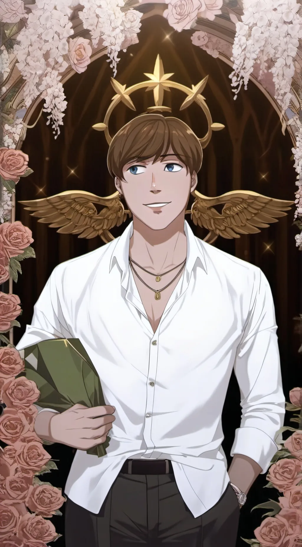 ai character: gay  background