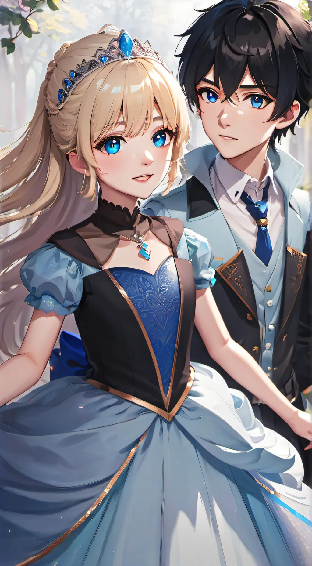 ai character: JJ and Kiara background